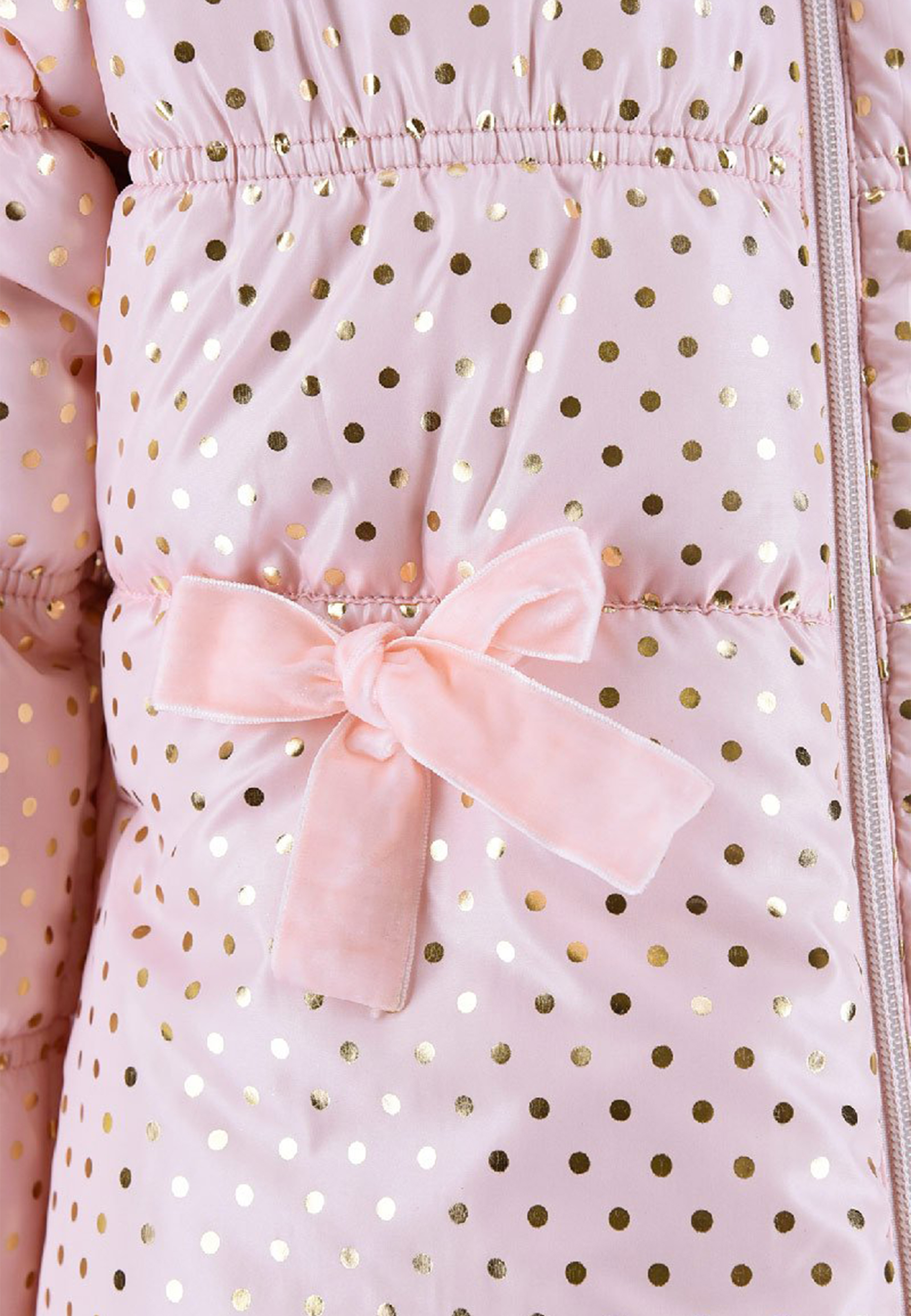 Minnie Mouse Kinder Mädchen Winter-Jacke gepunktet Pufferjacke Steppjacke mit Kapuze