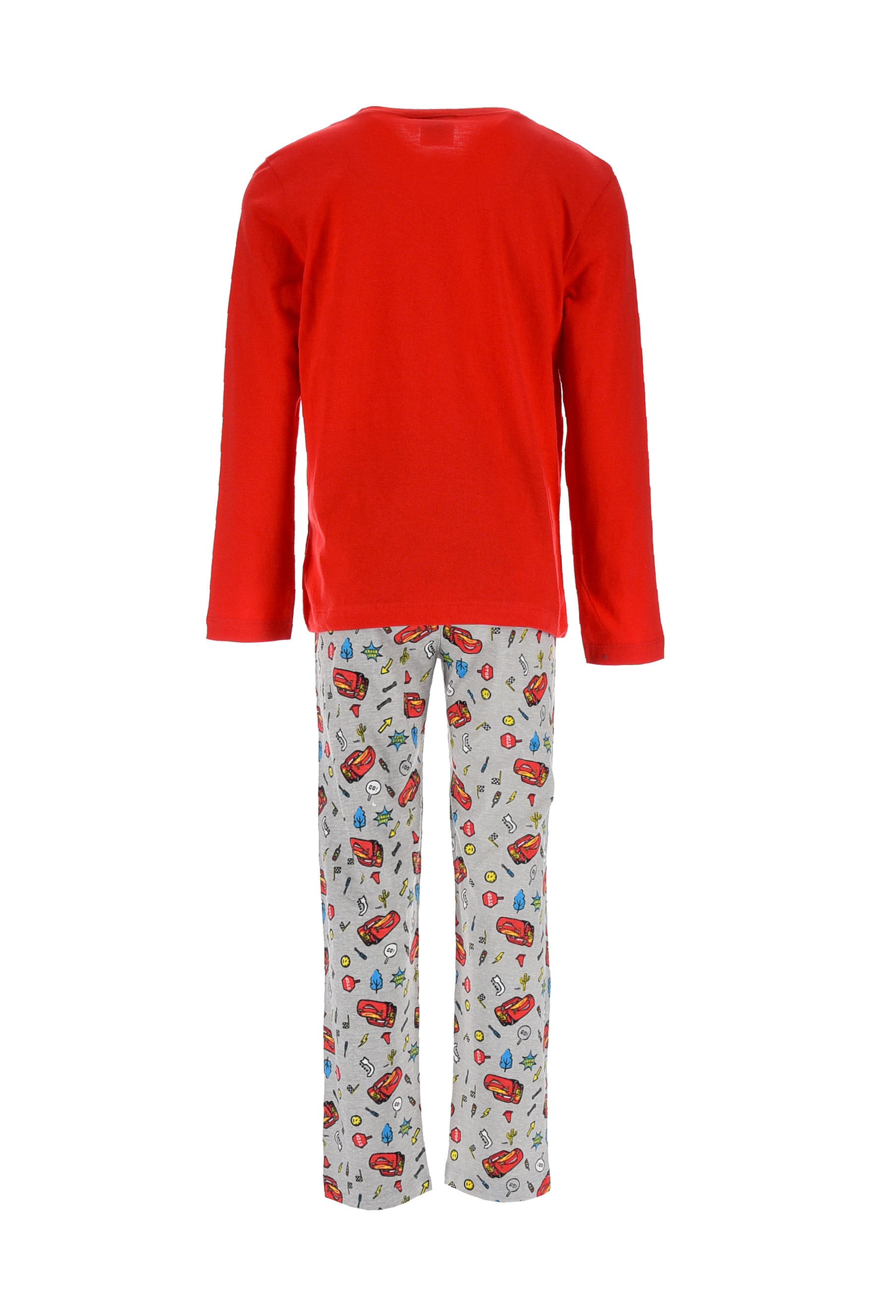 Cars Lightning McQueen Jungen Pyjama Kinder Schlafanzug Langarm-Shirt + Schlaf-Hose