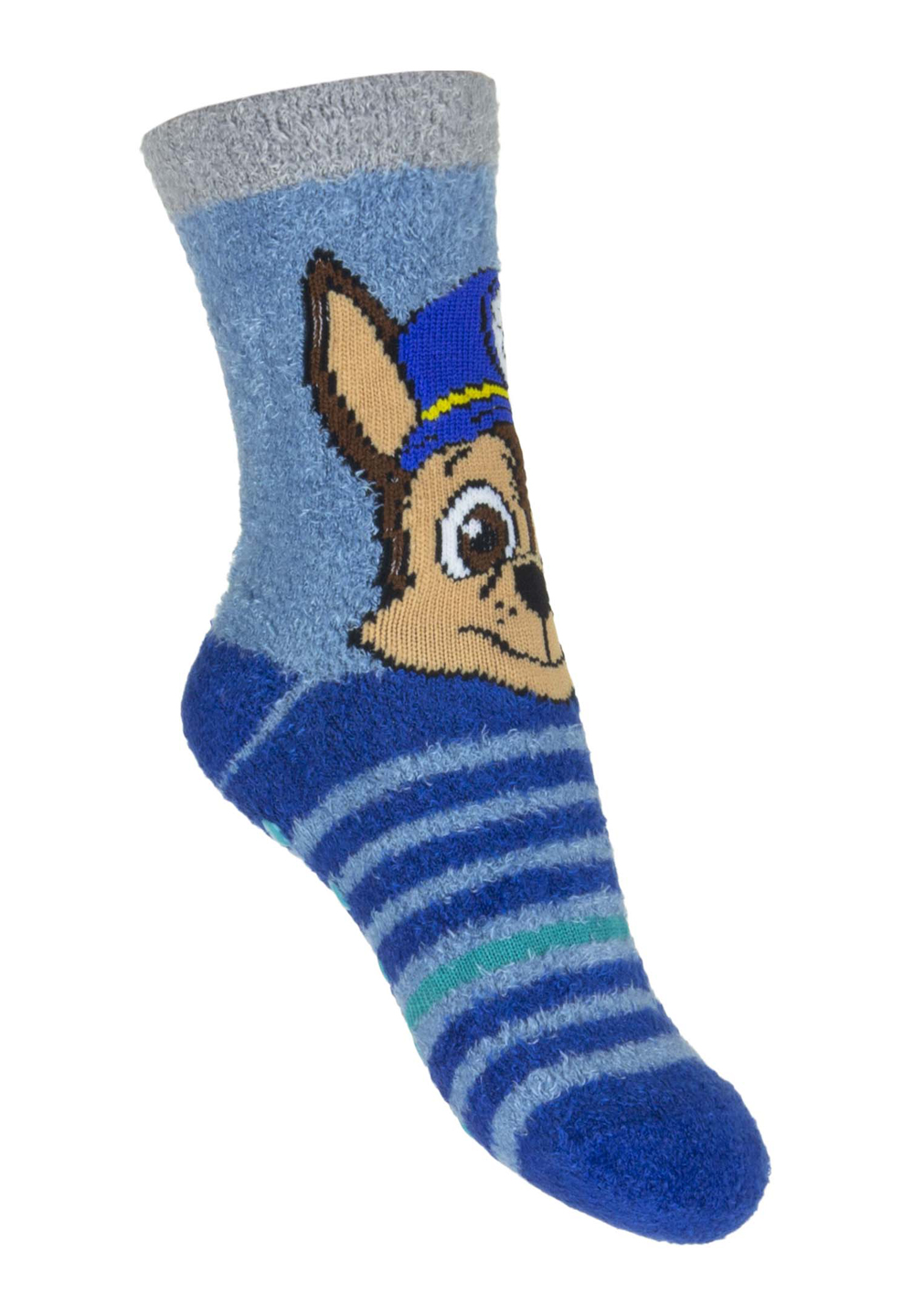 Paw Patrol Chase und Marshall Kinder Frottee Gumminoppen Stopper-Socken 2er Set 