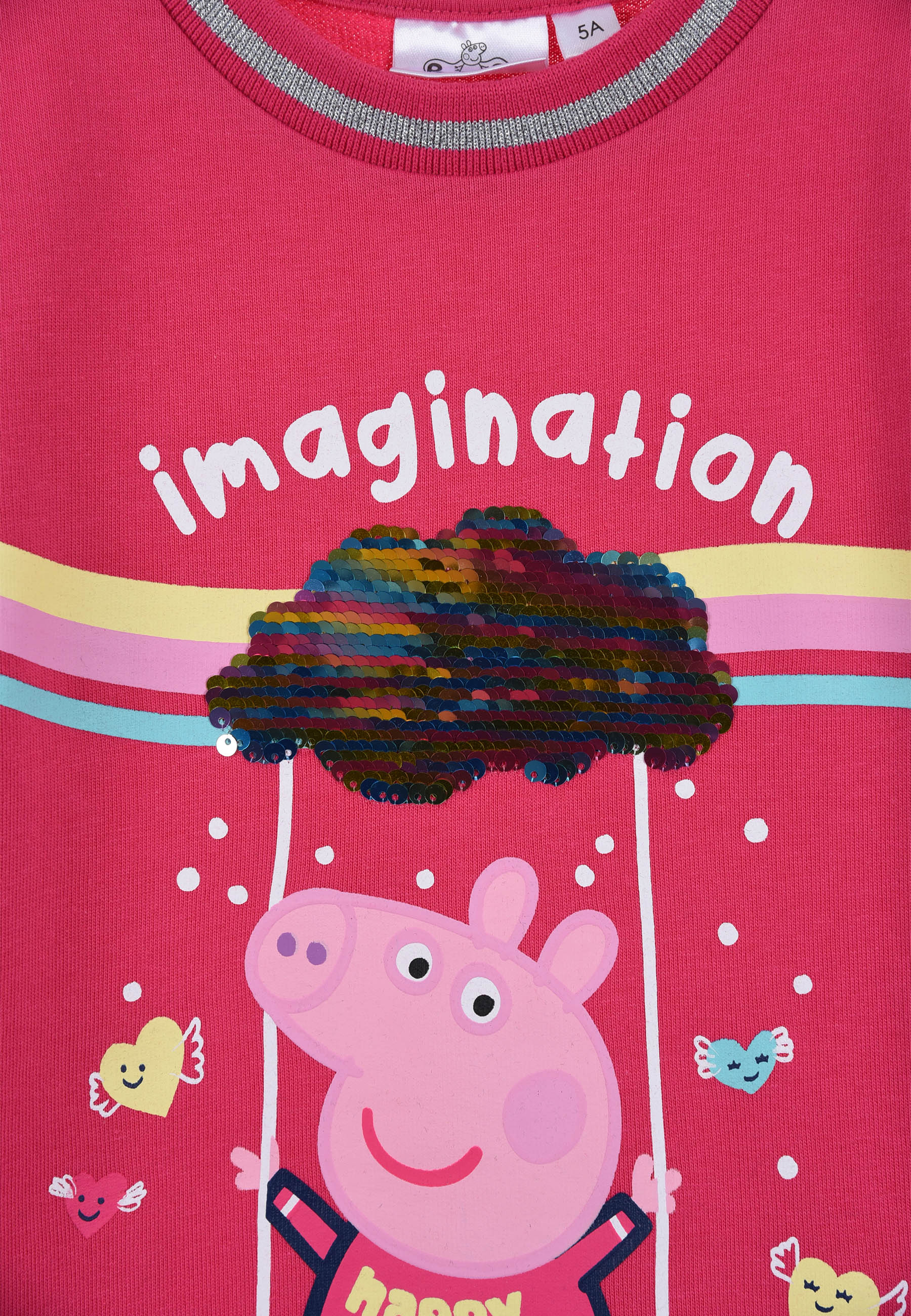 Peppa Pig Wutz Kinder Sweatkleid Winterkleid langarm Kleid Dress 