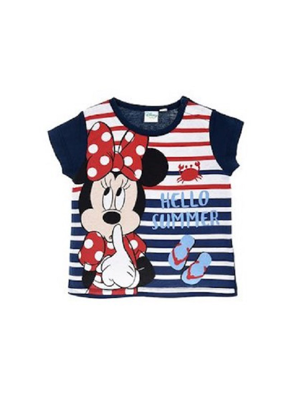 Disney Minnie Mouse Baby Mädchen T-Shirt "Hello Summer" Blau