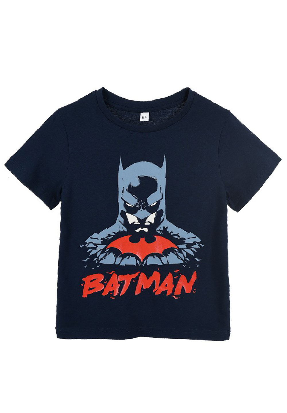 DC Batman T-Shirt Kinder Jungen Kurzarm-Shirt Dunkelblau