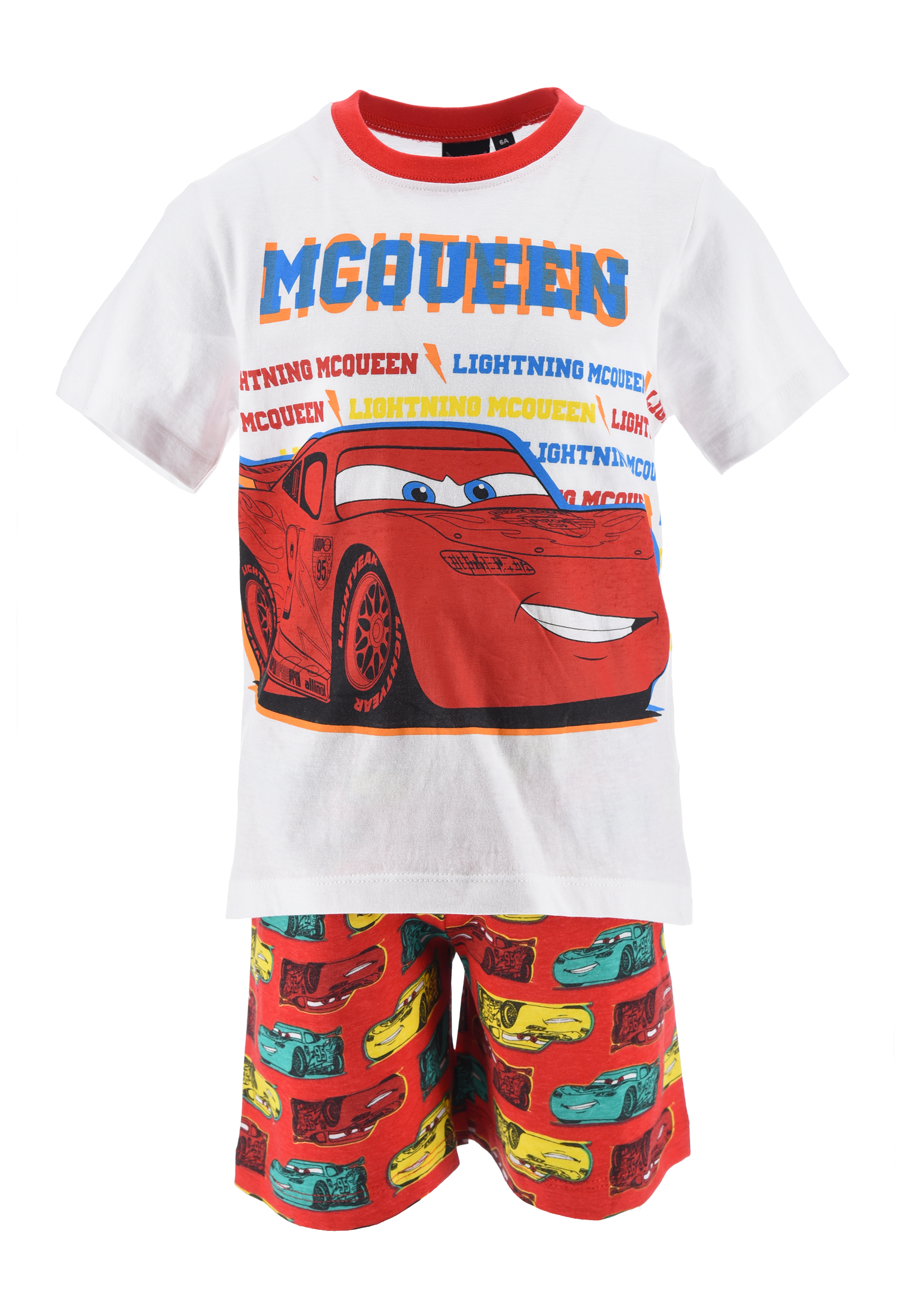 Cars Jungen Pyjama Kinder Schlafanzug Sommer-Set Shirt Hose kurzarm Shorty