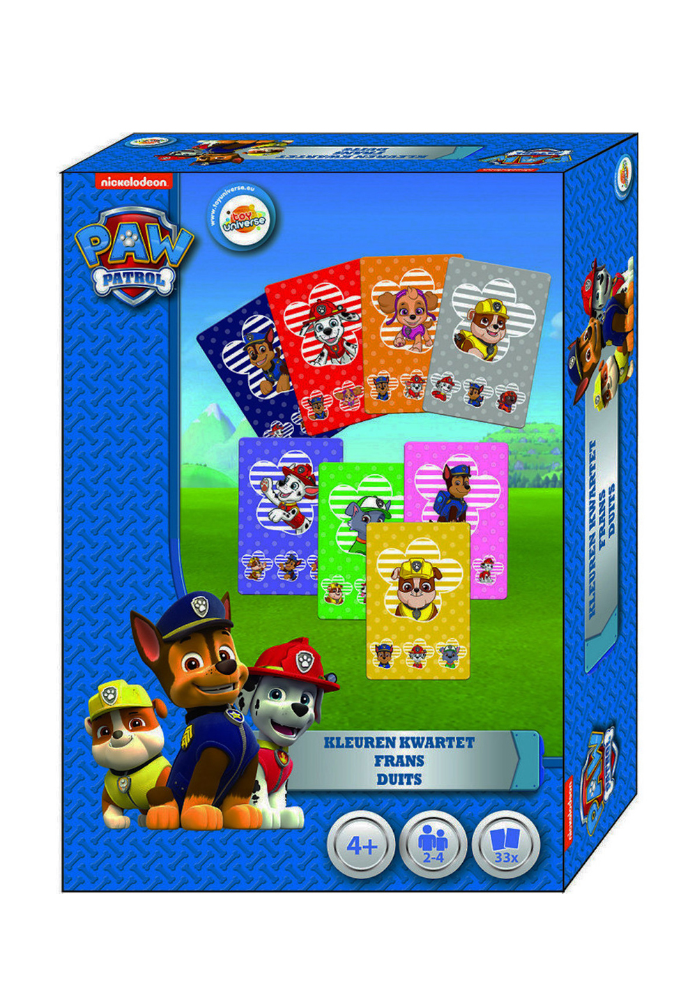 Paw Patrol Chase, Marshall und Rubble Kinder Karten-Spiel Quartett