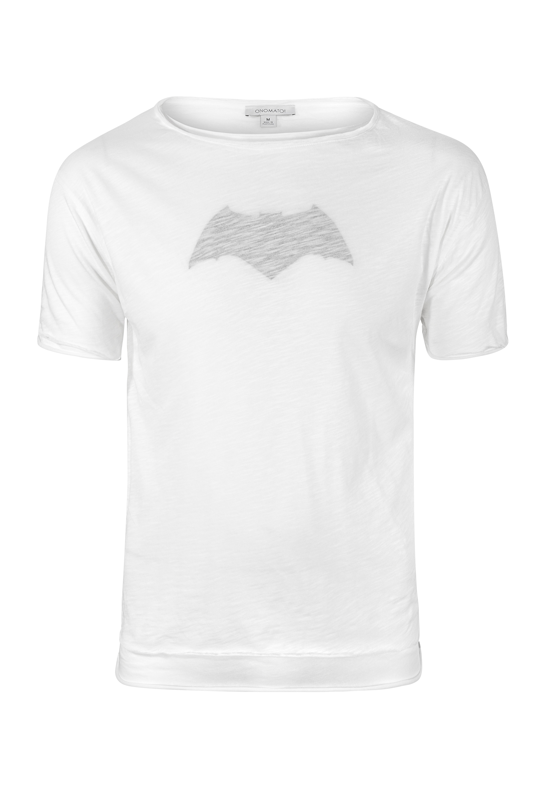 Batman Herren T-Shirt Erwachsene Kurzarm-Shirt Weiß