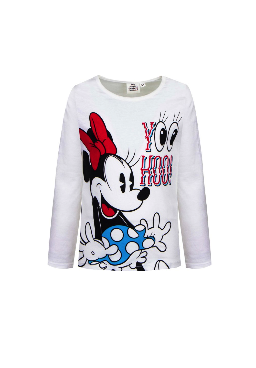Minnie Mouse Kinder Langarm-Shirt Mädchen Longsleeve Oberteil Bio-Baumwoll-Zertifizierung