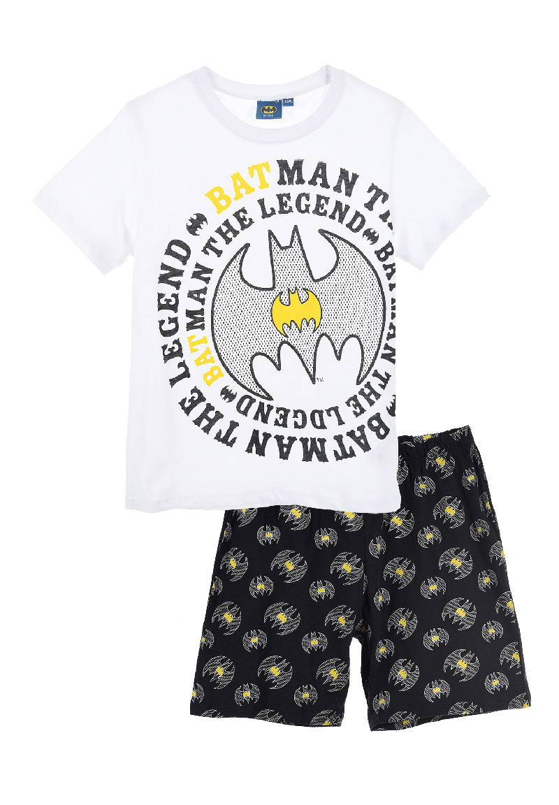 Batman Sommer Schlafanzug Pyjama Kurzarm