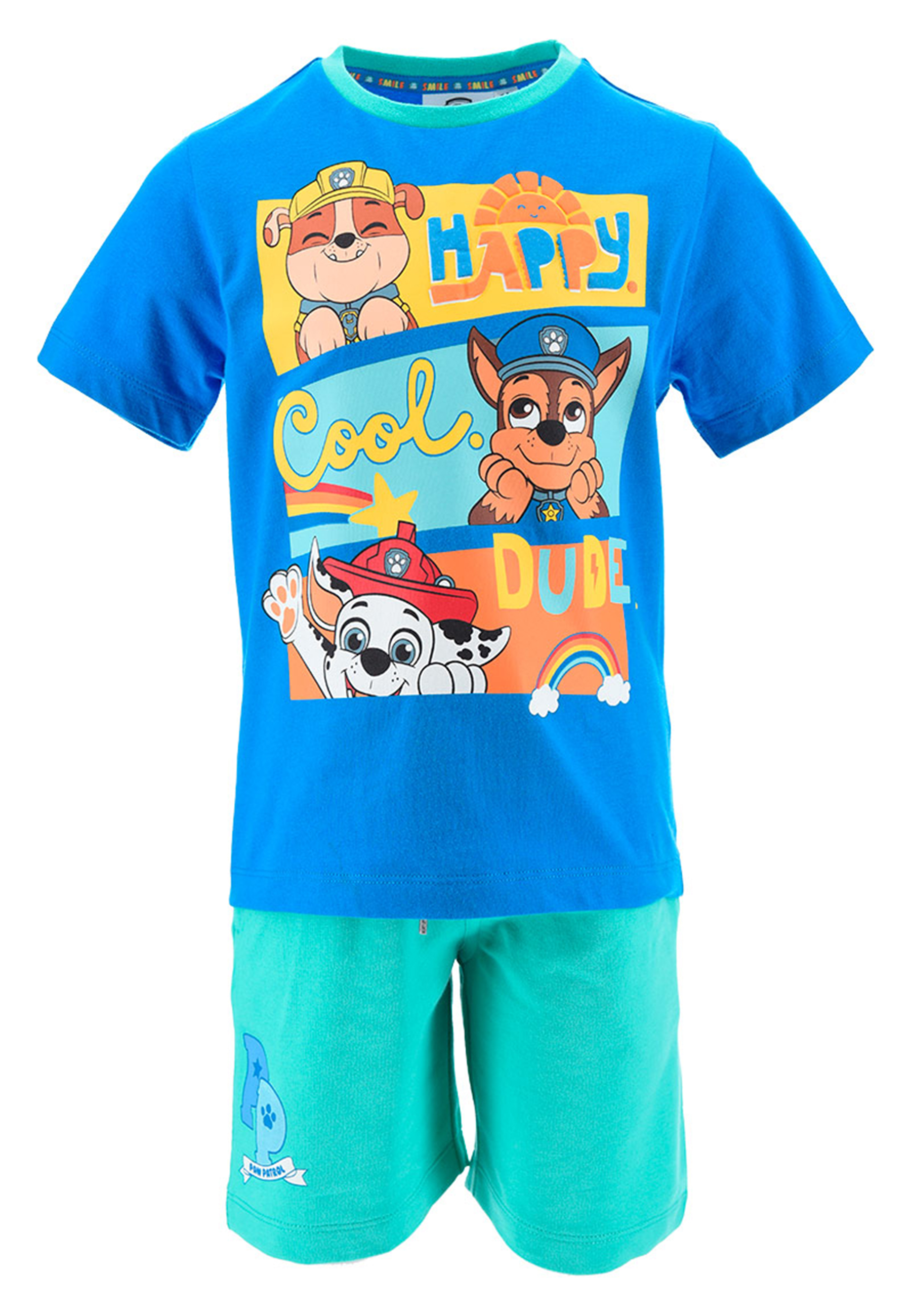 Paw Patrol Marshall Chase & Rubble Kinder Sommer-Set Jungen T-Shirt und Shorts kurze Hose Set