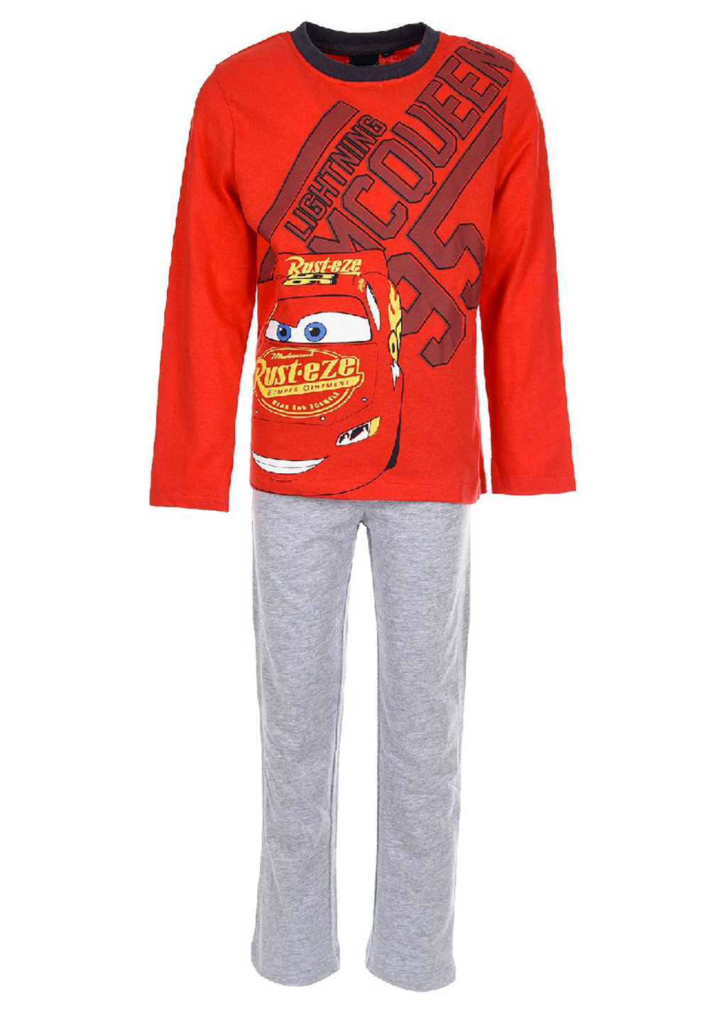 Cars Lightning McQueen Jungen Pyjama Kinder Schlafanzug Langarm-Shirt + Schlaf-Hose