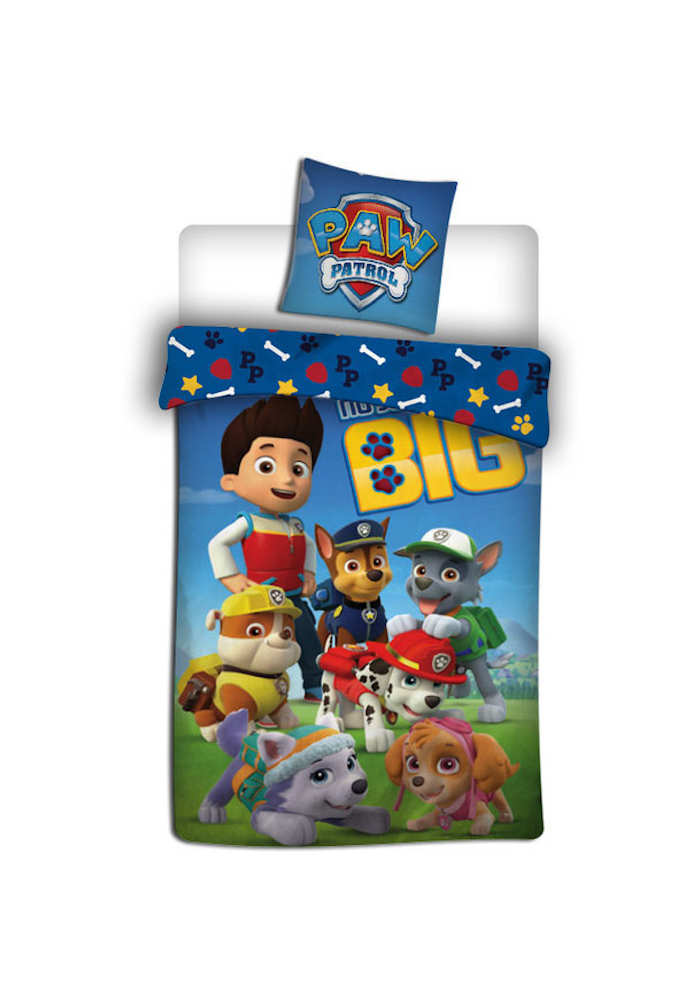 Paw Patrol Kinder Bettwäsche Chase Marshall Rubble Skye Baumwolle 135 x 200 cm + 80 x 80 cm