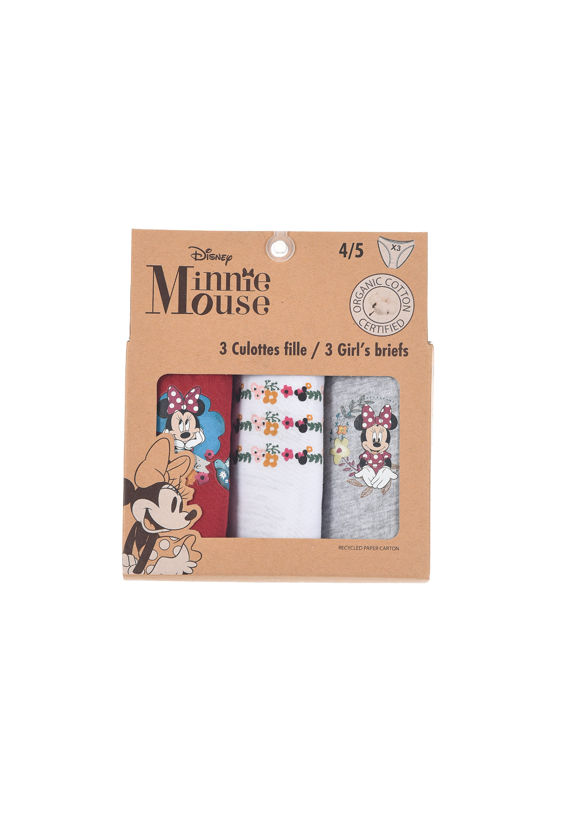 Minnie Mouse Kinder Mädchen Unterhosen Schlüpfer Slips 3er Pack