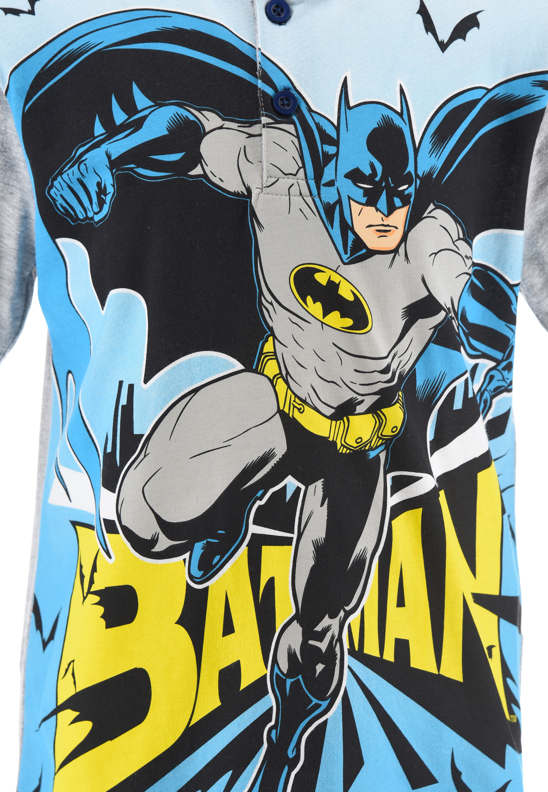 Batman Kinder Jungen Schlafanzug Shorty Kurzarm Pyjama 2 tlg.