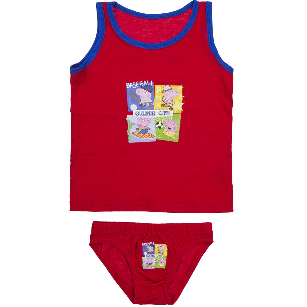 Peppa Wutz Pig Unterwäsche-Set Unterhemd + Unterhose mit George