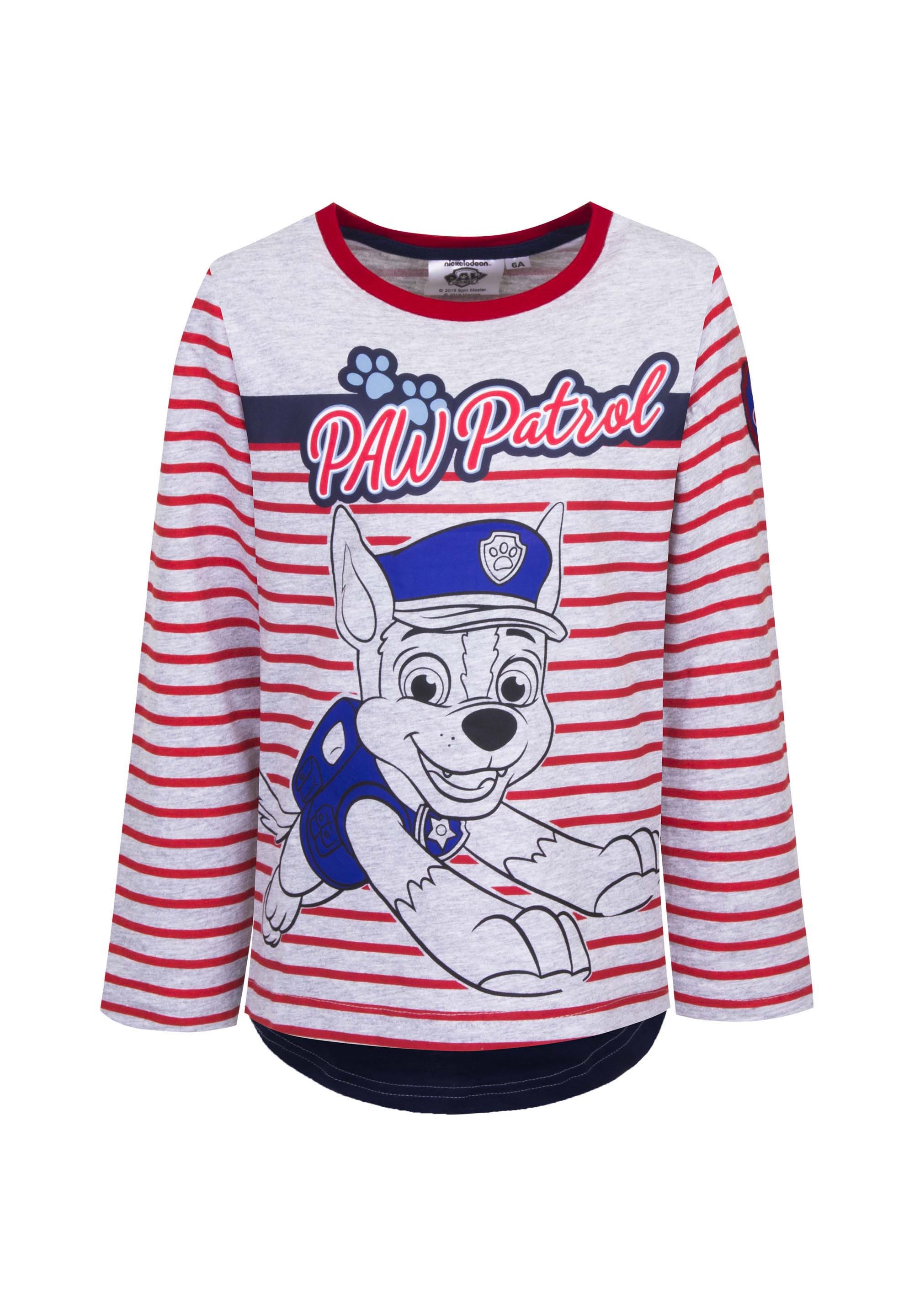 Paw Patrol  Kinder Jungen Langarm-Shirt Longsleeve Oberteil Chase Marshall
