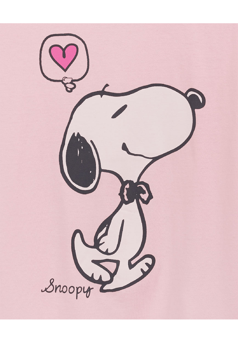 Peanuts Snoopy T-Shirt Damen Oberteil kurzarm