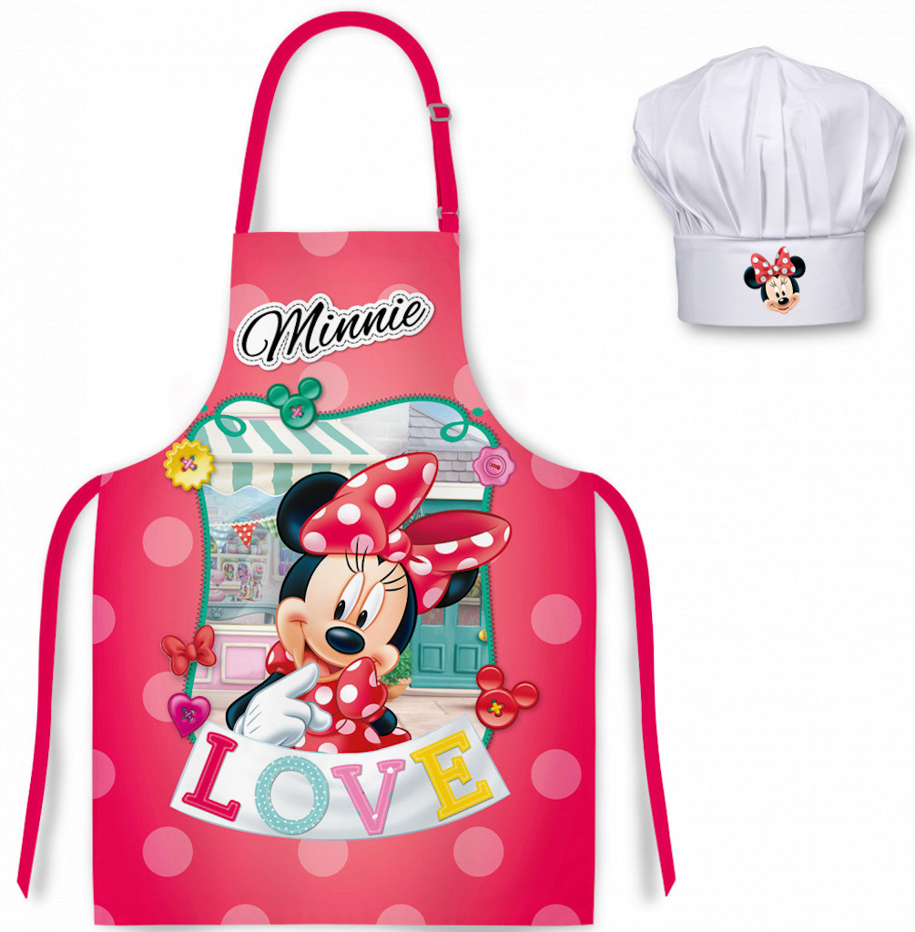 Disney Minnie Mouse Chefkoch Set 2tlg. Kochmütze & Kochschürze