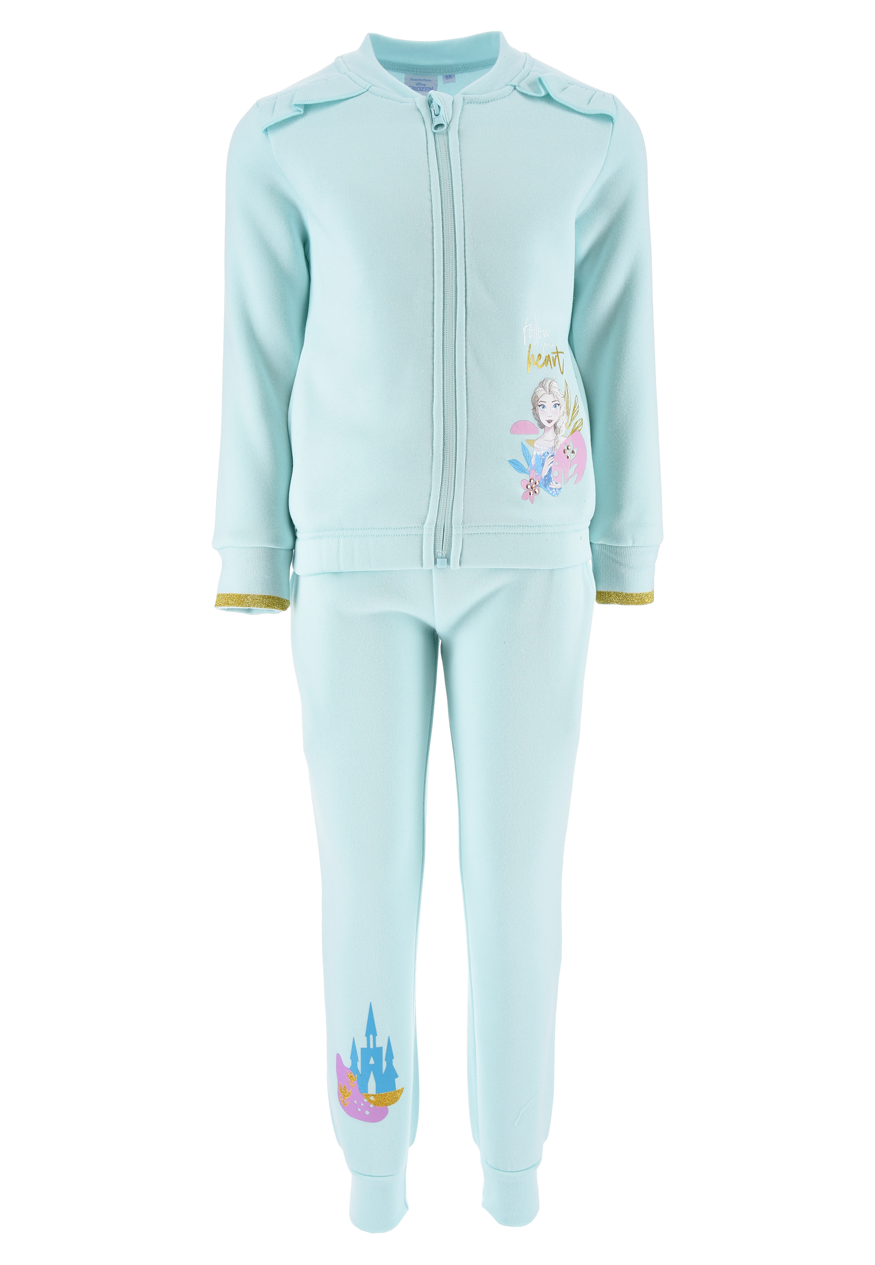 Frozen - Die Eiskönigin Jogging-Anzug Sweat-Jacke mit Jogging-Hose Trainings-Anzug Elsa und Anna