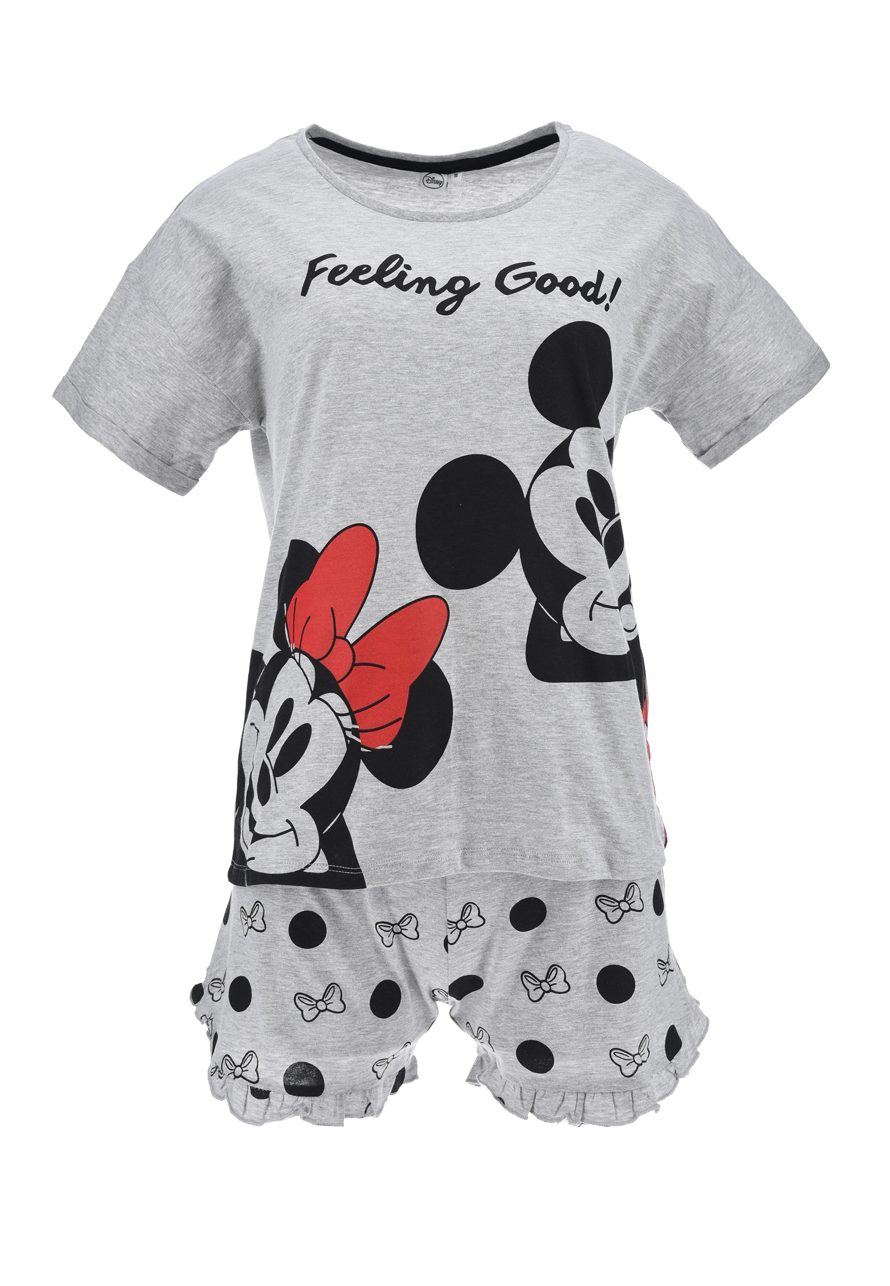 Minnie Mouse Damen Sommer Pyjama Schlafanzug kurz