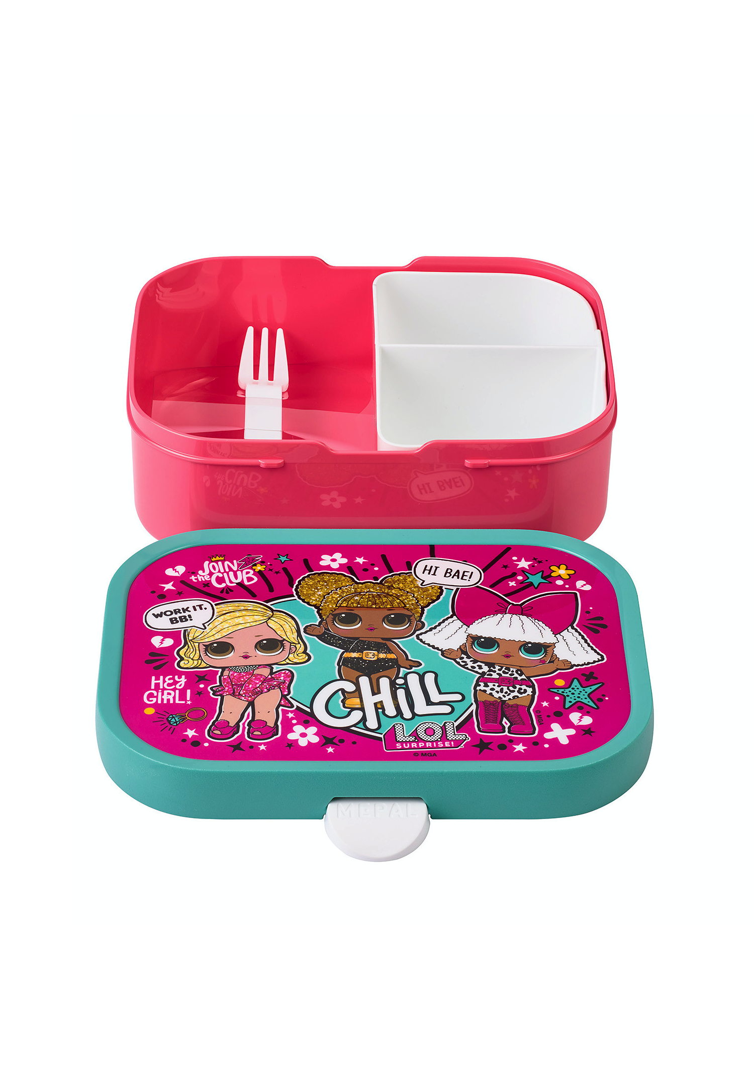 L.O.L. Surprise! Lunch-Set Trinkflasche und Brotdose 2 Fächer