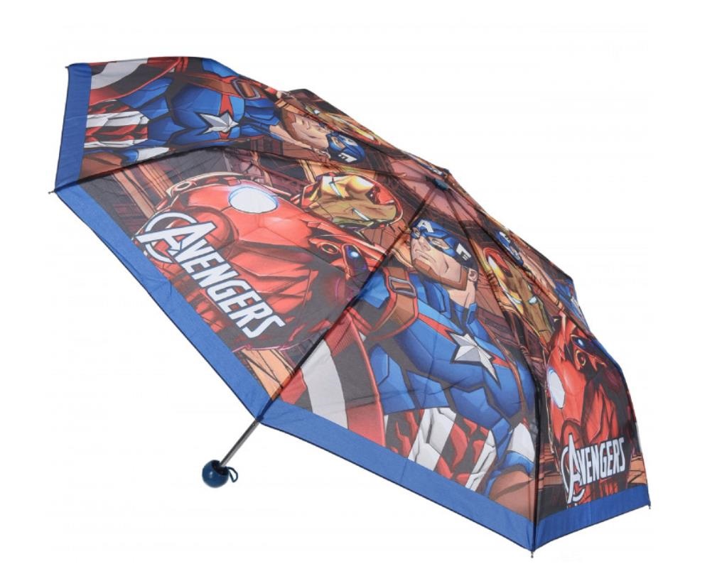 Marvel Avengers Ironman und Captain America Kinder Taschen-Regenschirm
