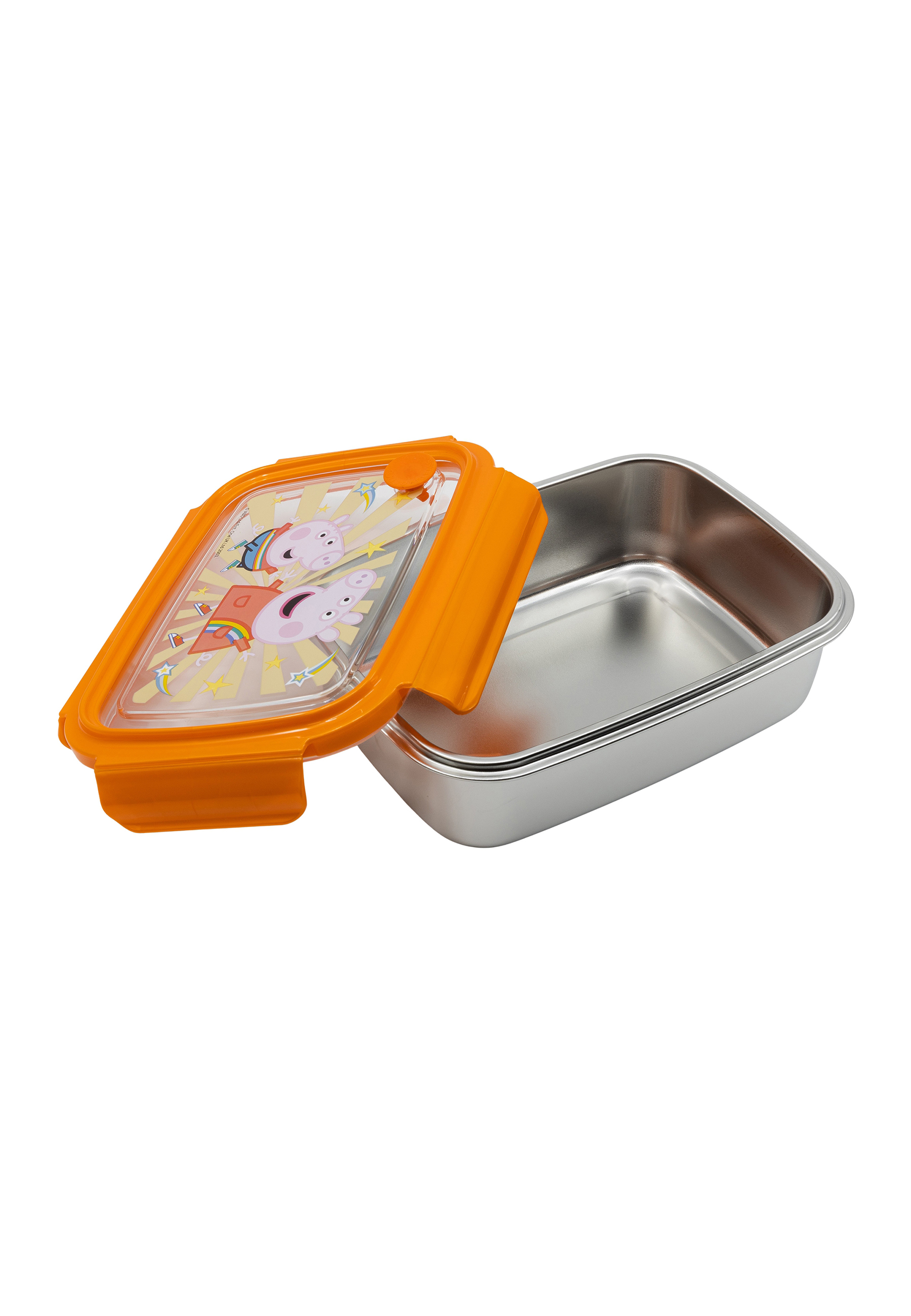 Peppa Wutz Pig - Kindness Counts Kinder Premium Edelstahl Brotdose Lunchbox Frühstücks-Box Vesper-Dose 1020ml