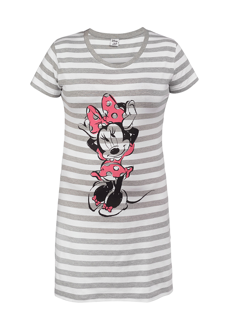 Minnie Mouse Damen Sommer Nachthemd-Kleid Schlafshirt Nachtwäsche