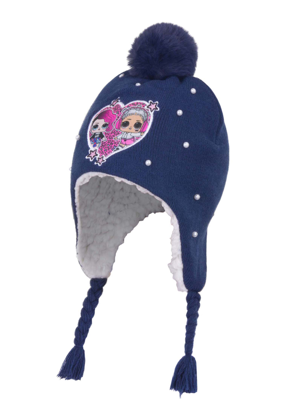 L.O.L. Surprise LOL Kinder Mädchen Bommelmütze Winter-Mütze