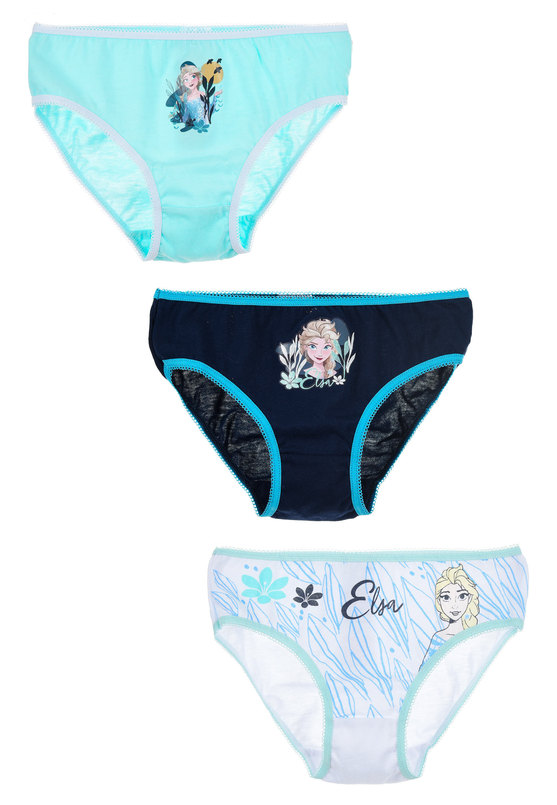 Frozen - Die Eiskönigin Unterhosen Set Schlüpfer 3er Pack Elsa Anna