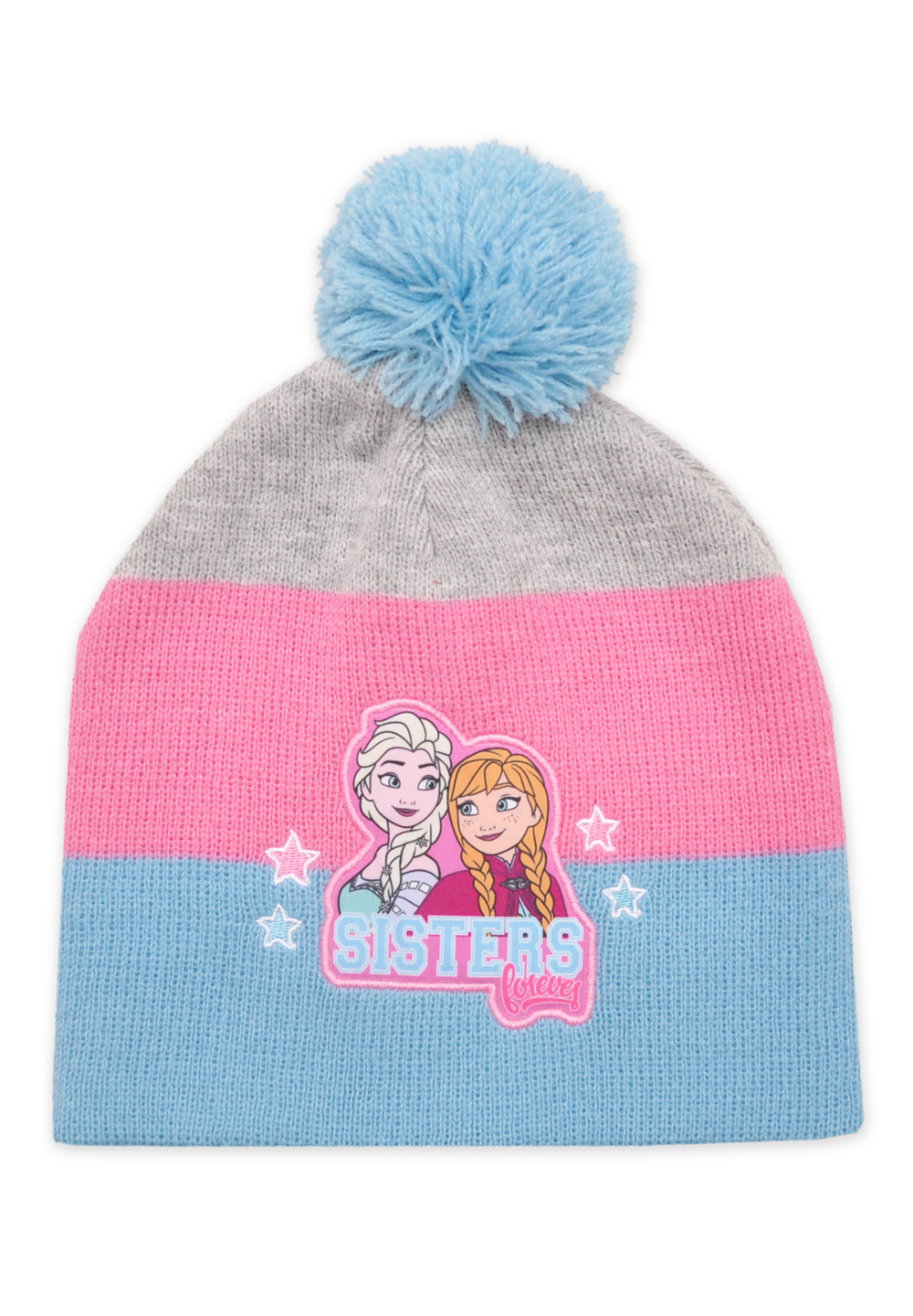 Disney Frozen - Die Eiskönigin Anna Elsa Kinder Winter-Mütze Bommelmütze