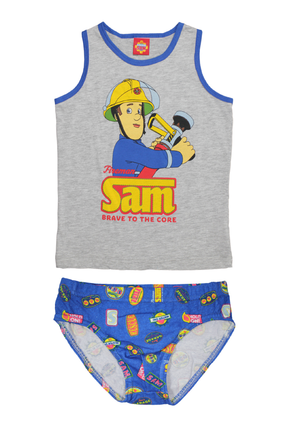 Feuerwehrmann Sam Unterwäsche-Set Unterhemd + Unterhose