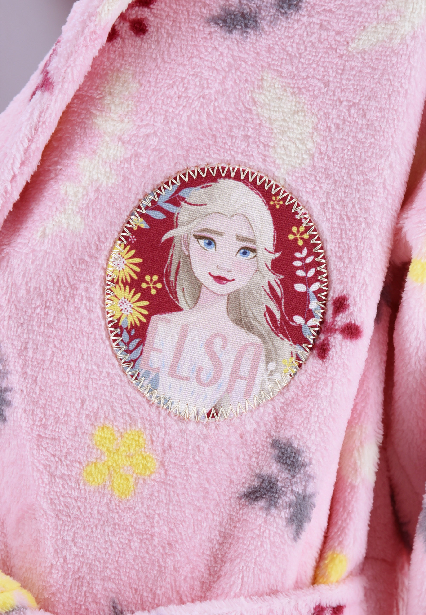 Frozen - Die Eiskönigin Kinder Mädchen Bademantel Morgenmantel mit Kapuze