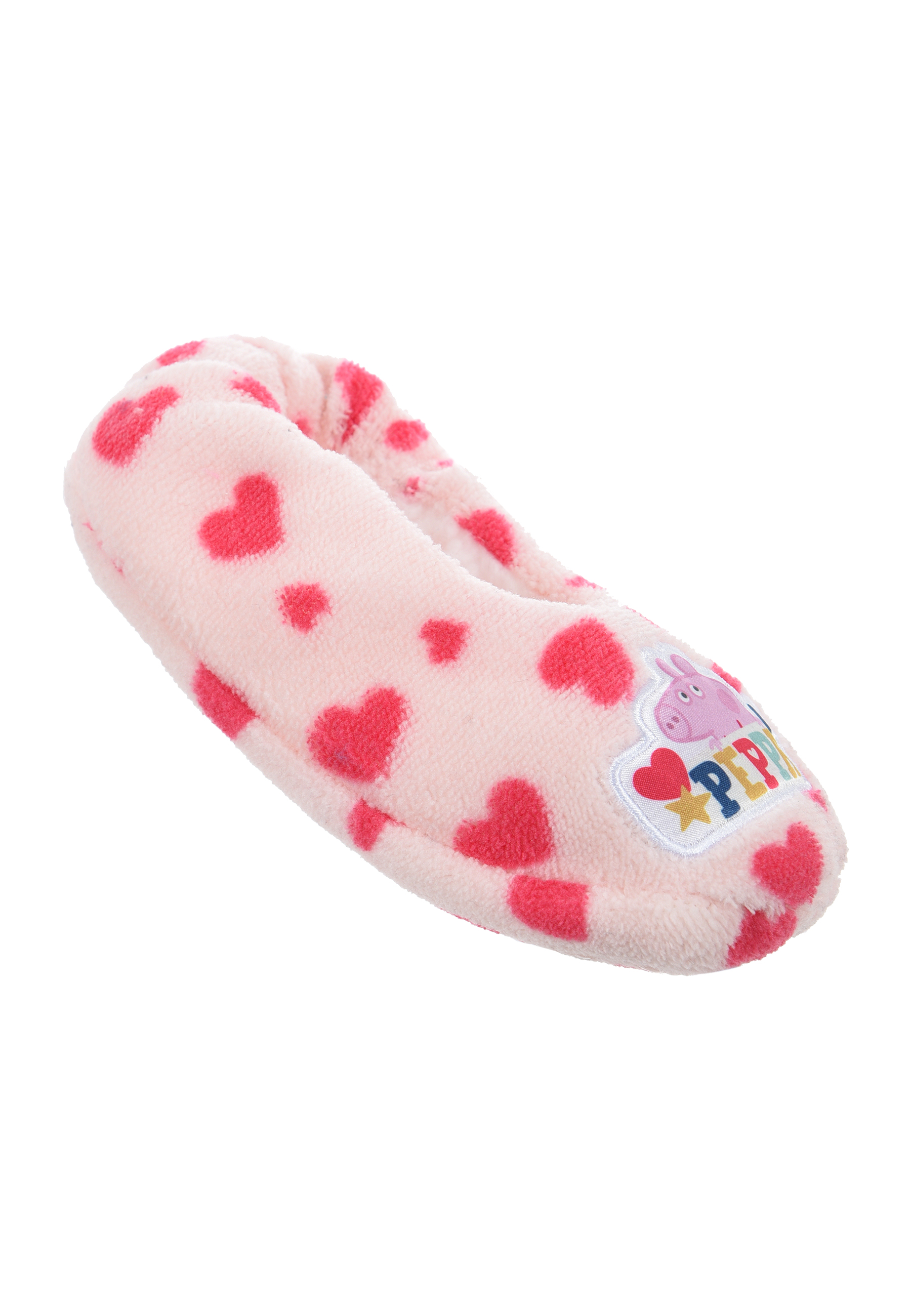 Peppa Wutz Pig Winter Hausschuhe Pantoffeln Fleece warm gefüttert Gumminoppen