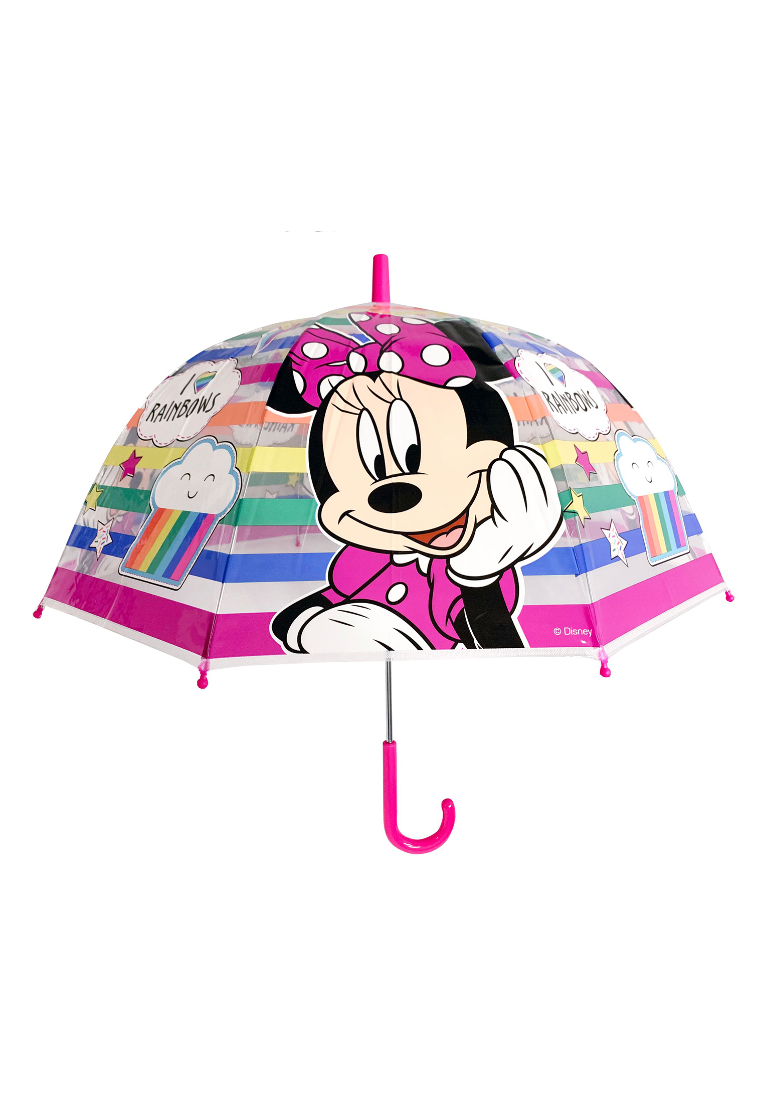 Disney Minnie Mouse Kinder Regenschirm Stock-Schirm Kuppelschirm