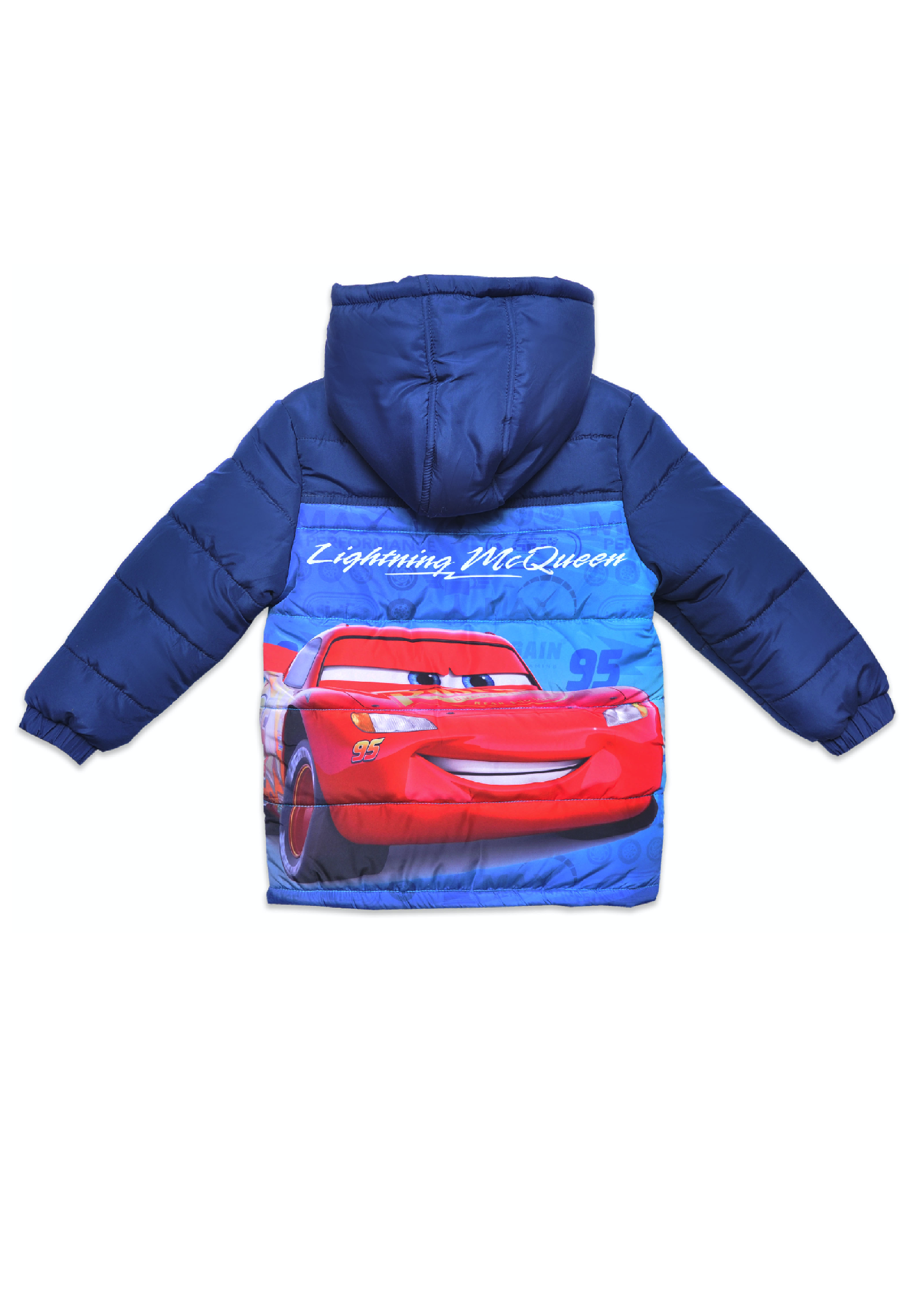 Cars Lightning McQueen Kinder Jungen Winterjacke Steppjacke mit Kapuze