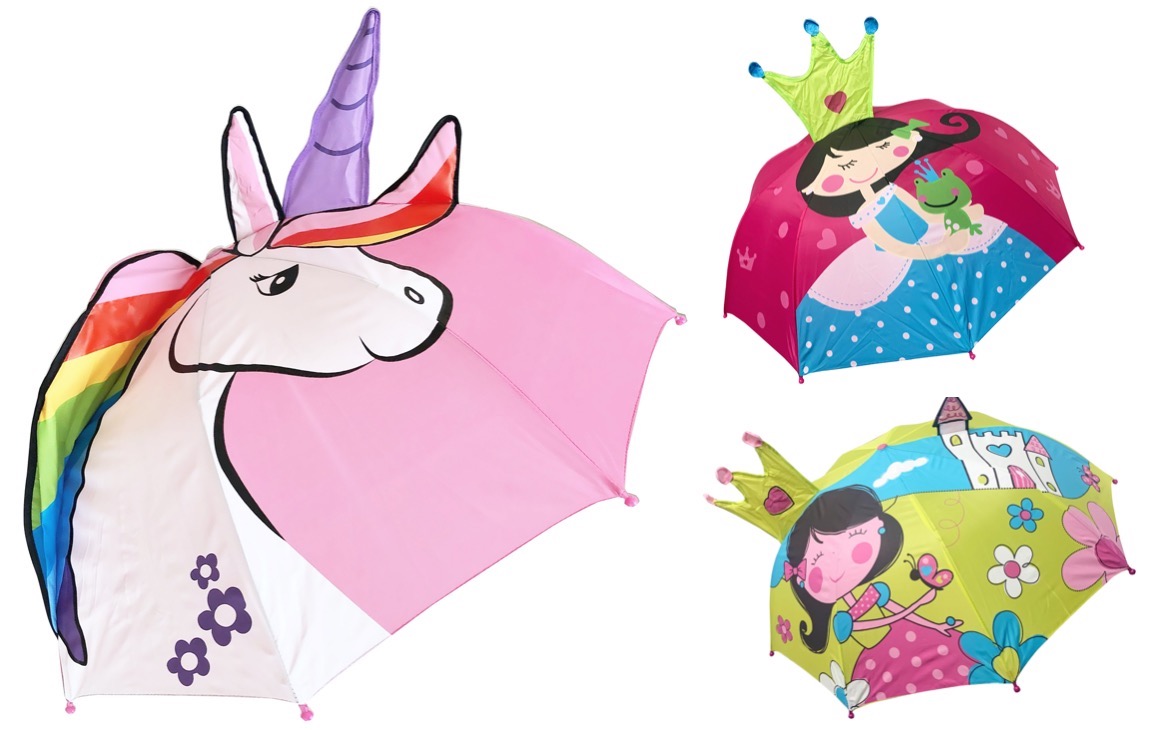 Kinder 3D Regenschirm Stock-Schirm