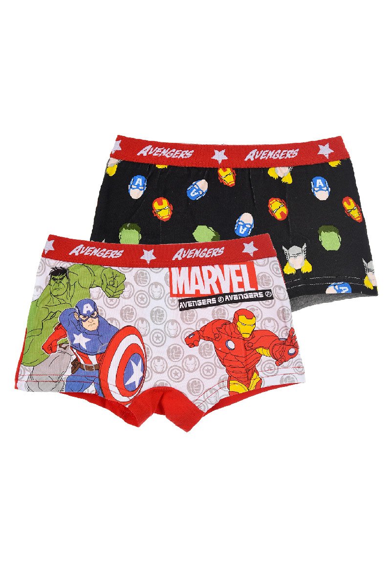 Avengers Jungen Boxershort Unterwäsche Unterhose 2er Set Hulk, Ironman und Captain America