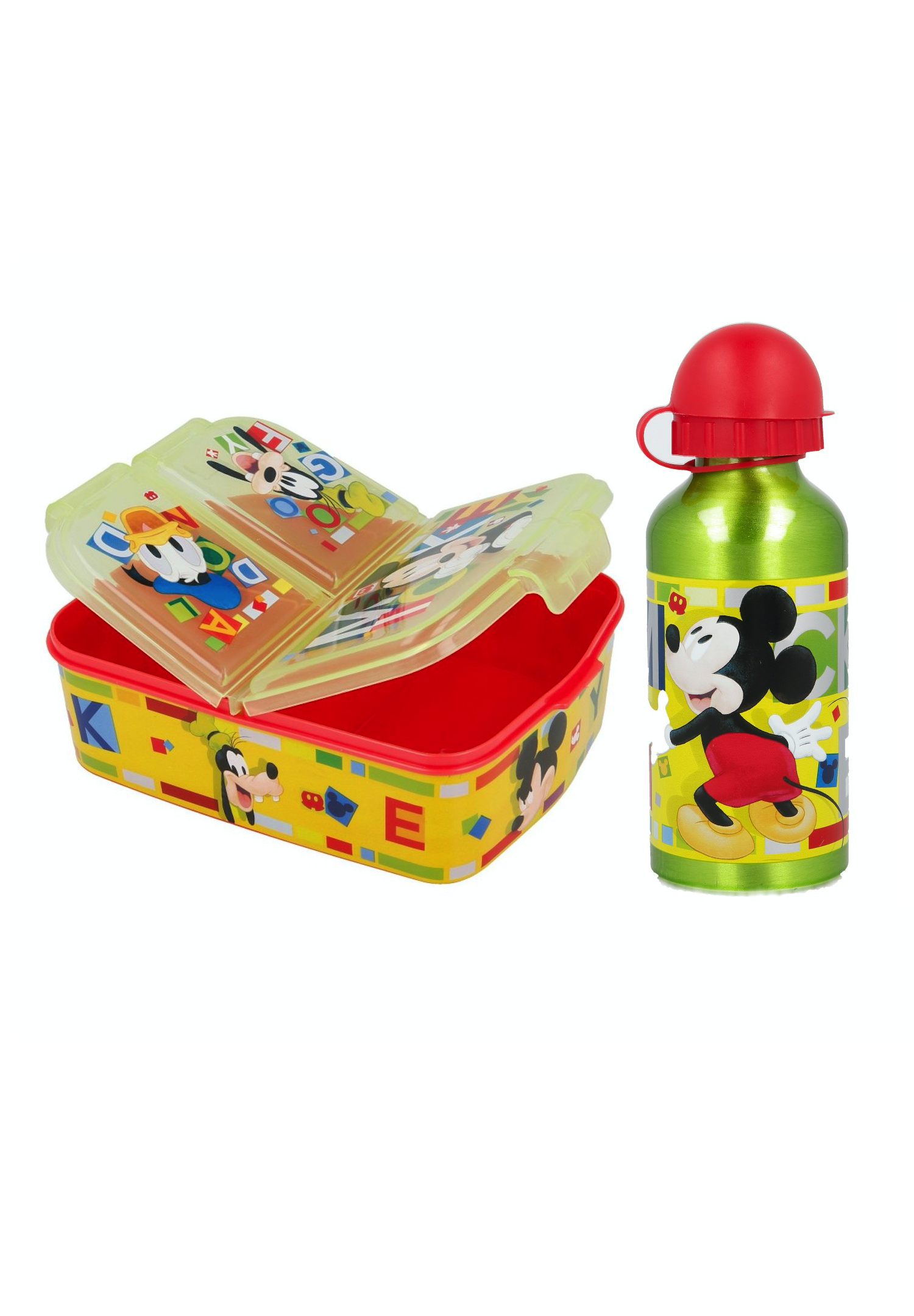 Mickey Mouse Set Premium Brotdose + Alu-Trinkflasche
