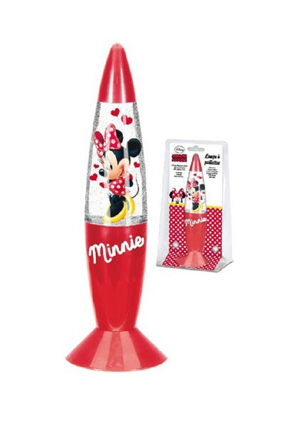 Disney Minnie Mouse LED Glitzer-Lampe mit Farbwechsel