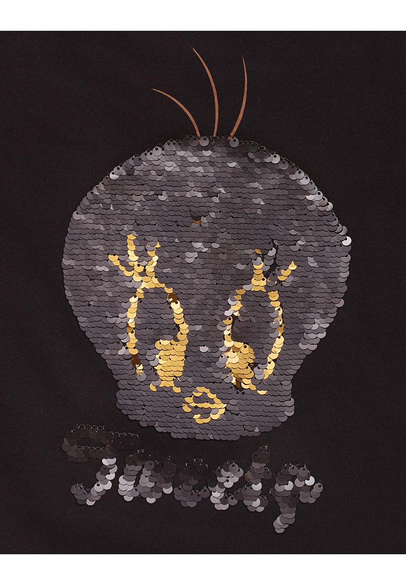 Tweety! Looney Tunes Kinder T-Shirt Mädchen Shirt Wende-Pailletten