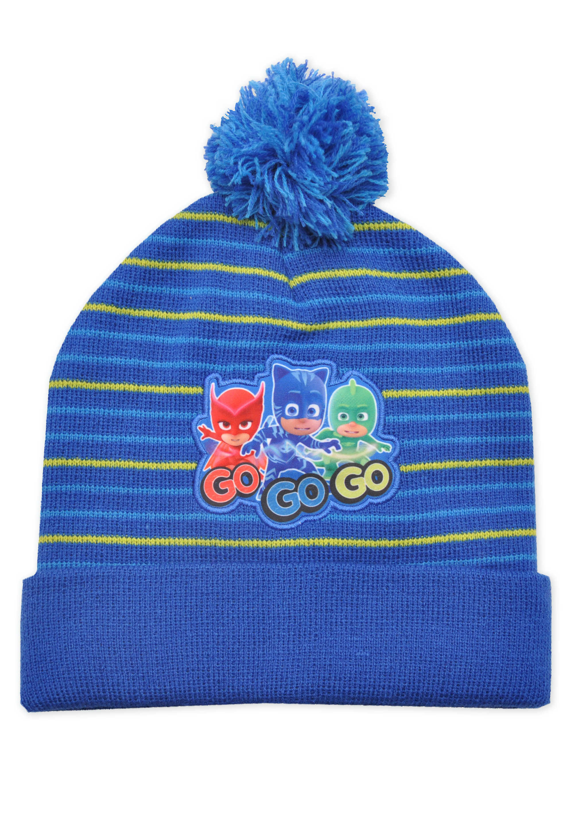 PJ Masks Kinder Jungen Winter-Mütze Bommelmütze Beanie