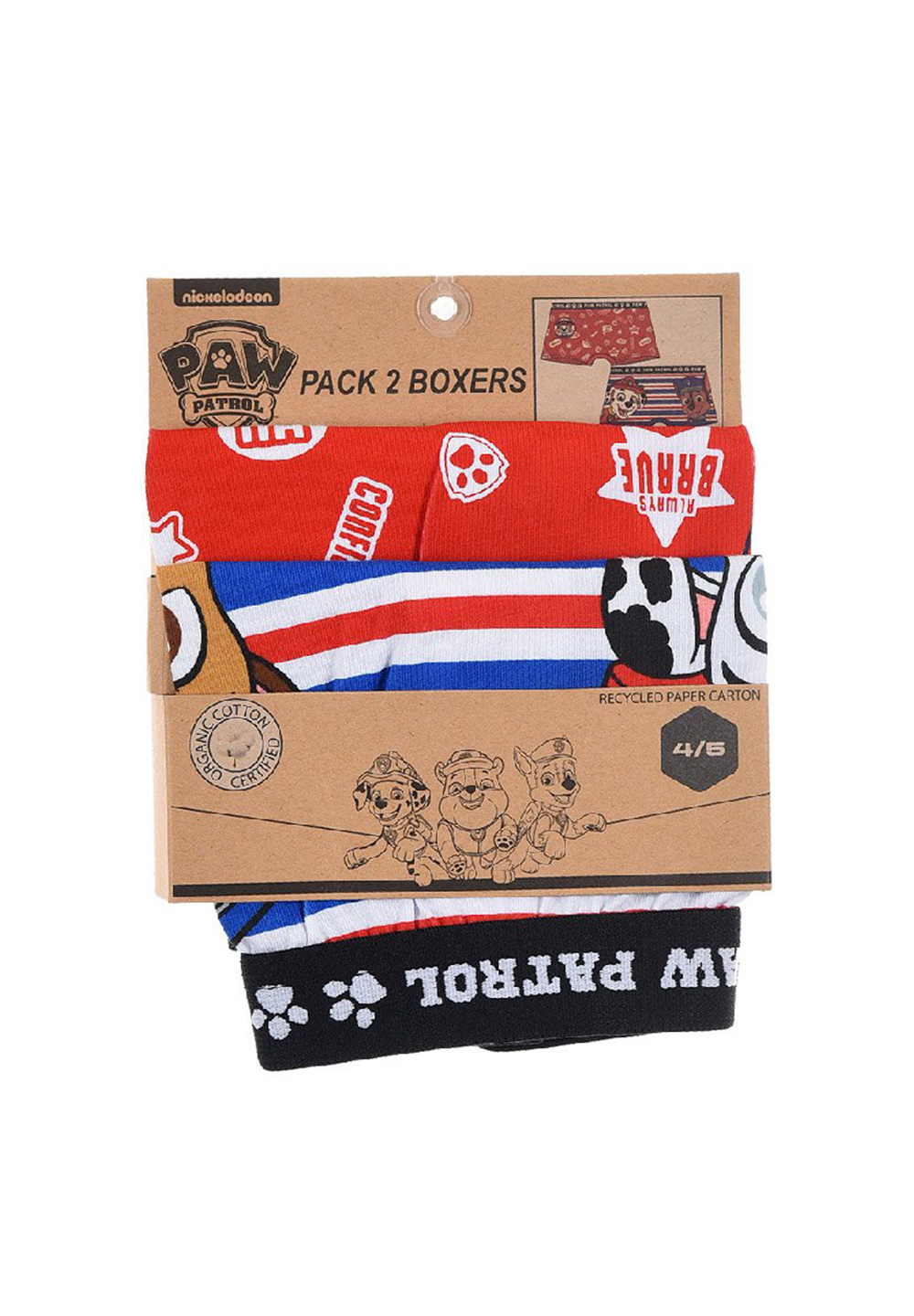 Paw Patrol Chase und Marshall Jungen Kinder Unterhosen Boxershorts Set 2 tlg.