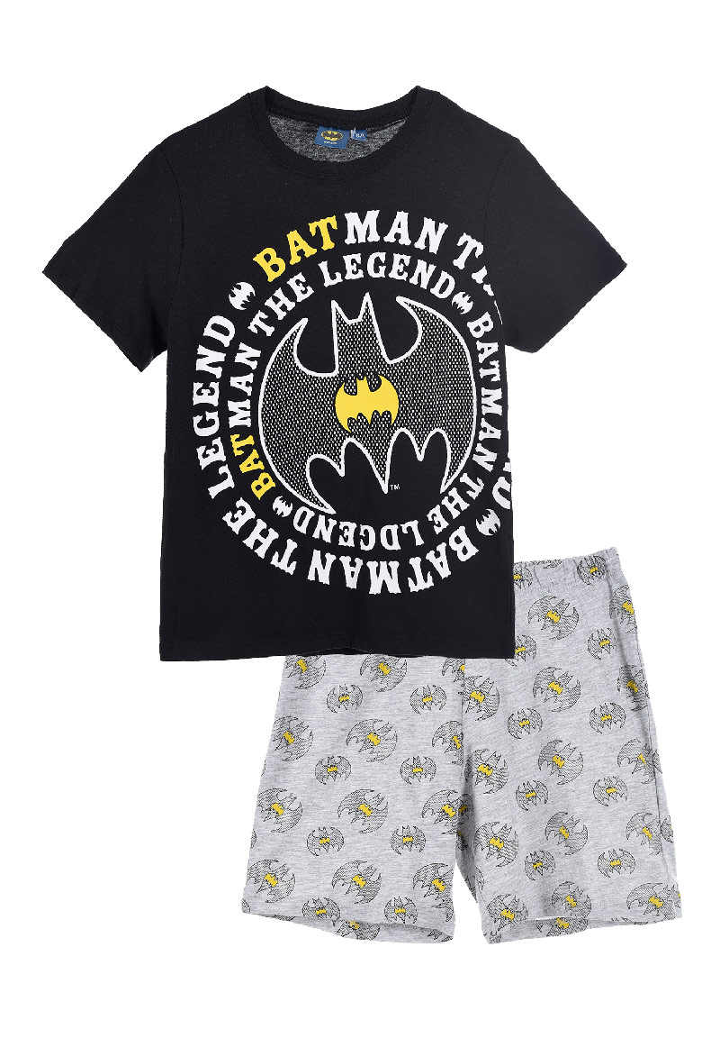 Batman Sommer Schlafanzug Pyjama Kurzarm