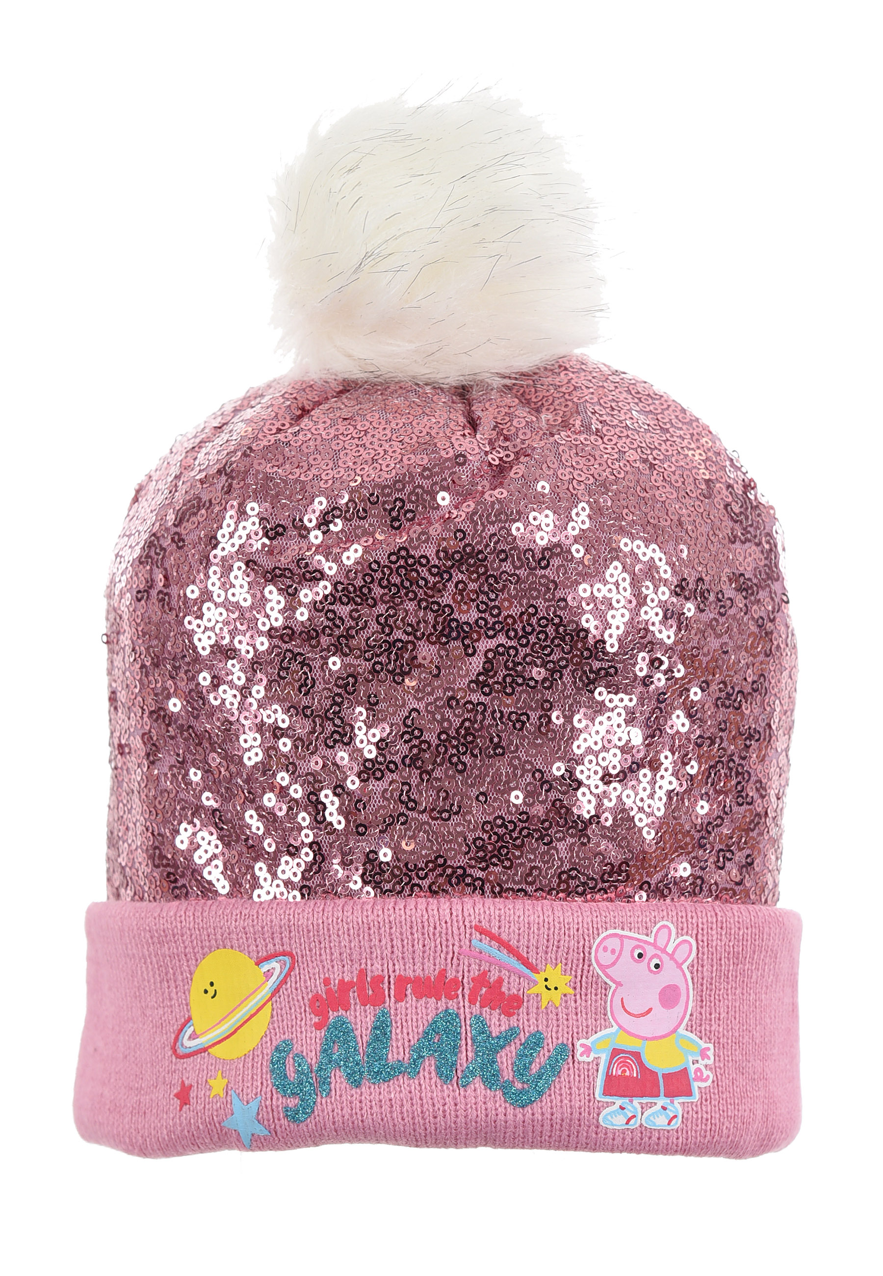 Peppa Pig Wutz Kinder Mädchen Winter-Set Winter-Mütze und Handschuhe