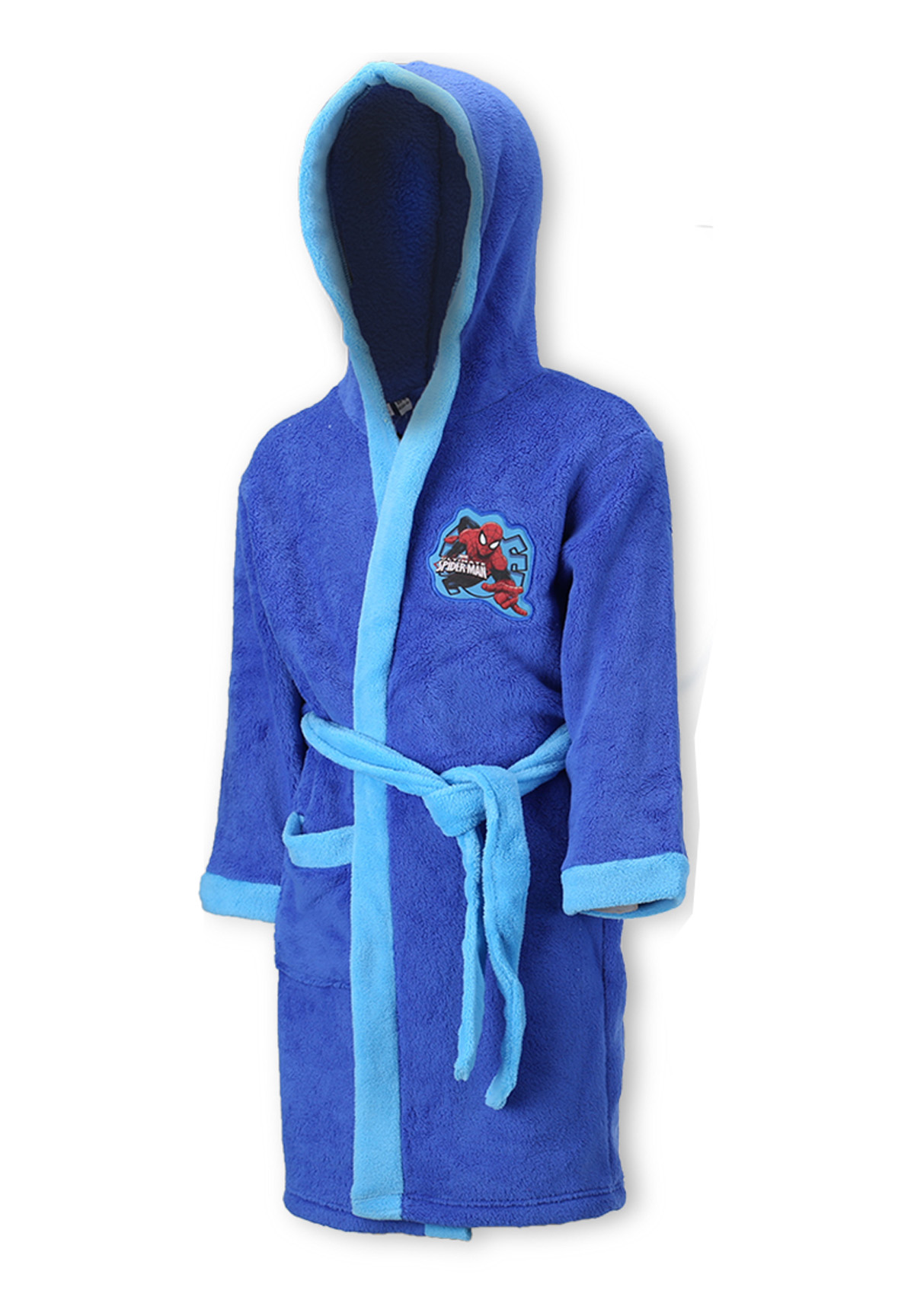Spider-Man Kinder Bademantel Morgenmantel mit Kapuze