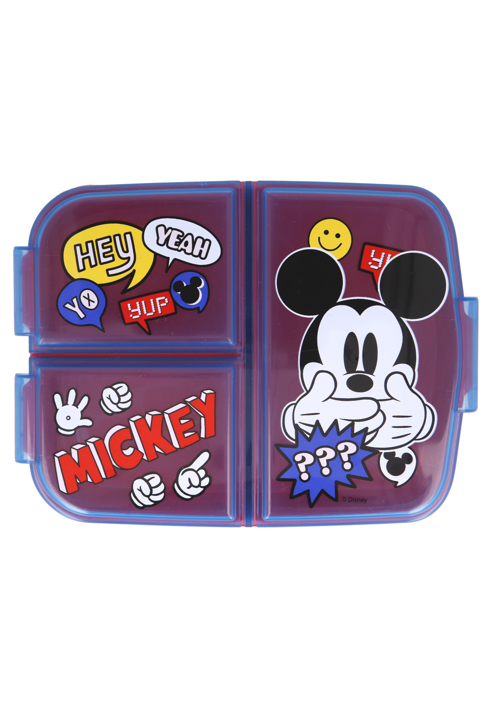 Mickey Mouse Trinkflasche Aluminium Sportflasche + Premium Brotdose Lunchbox Lunch-Set BPA Frei