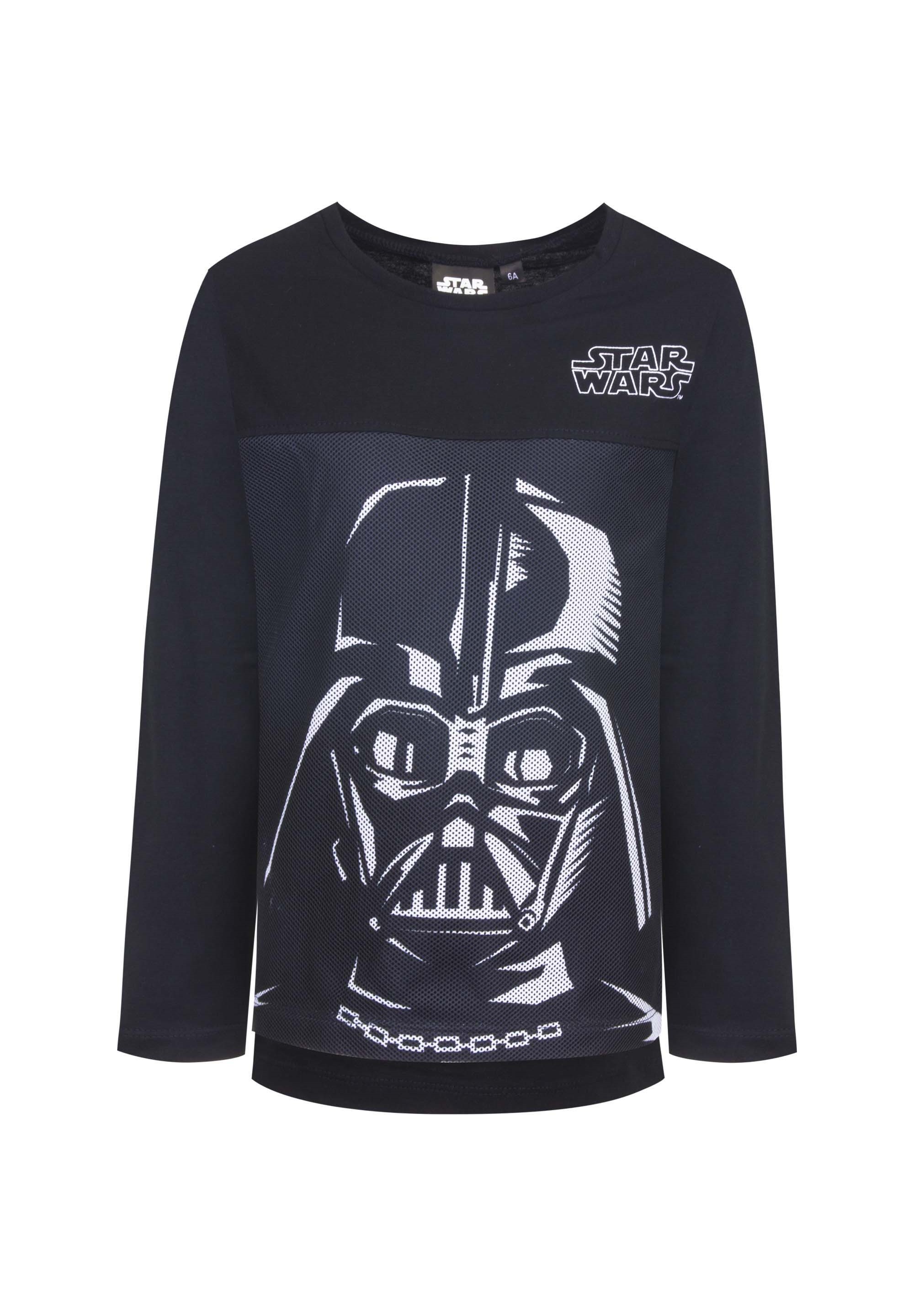Star Wars Shirt Kinder Jungen Langarm-Shirt Longsleeve Oberteil Stormtooper Darth Vader