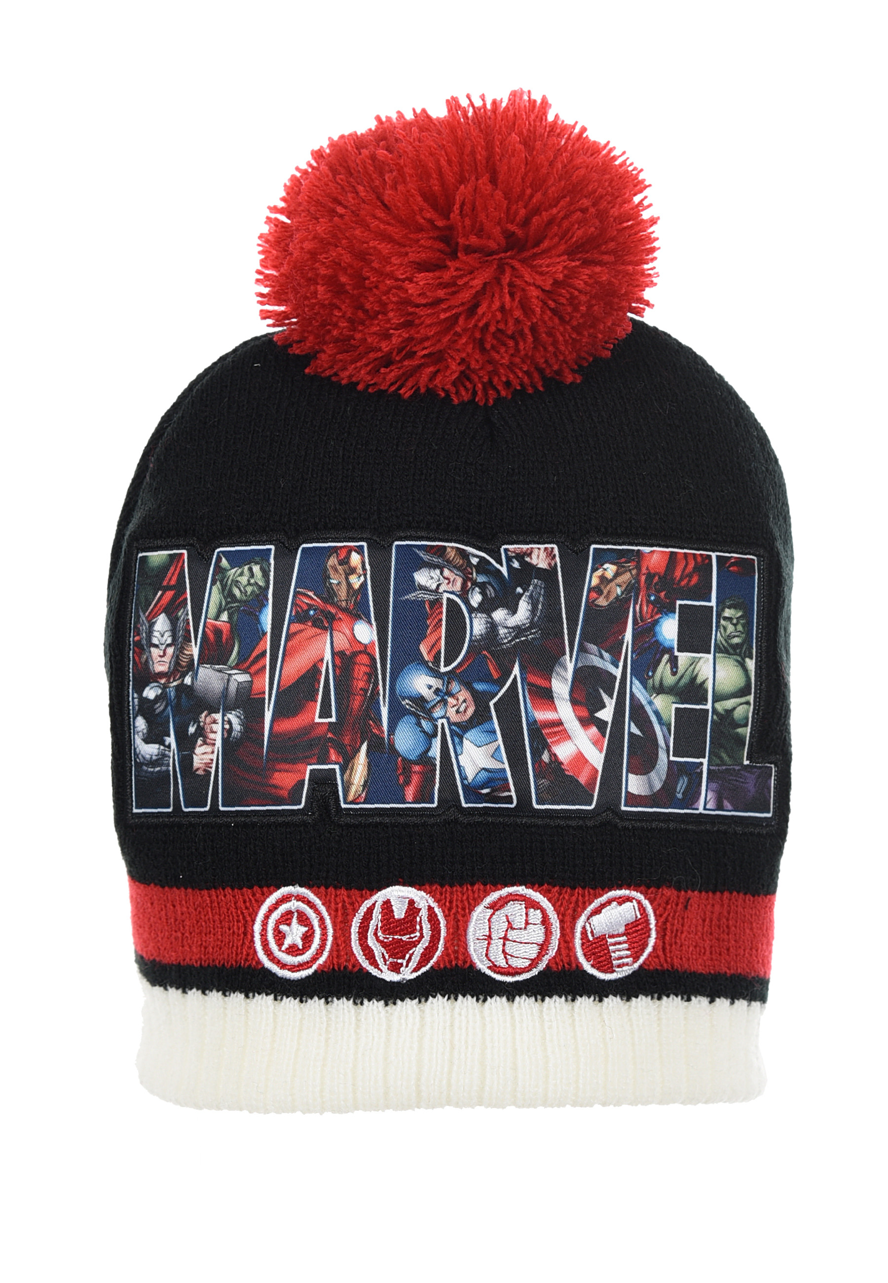 Avengers Hulk Captain America Thor Ironman Kinder Jungen Winter-Set Mütze und Schal