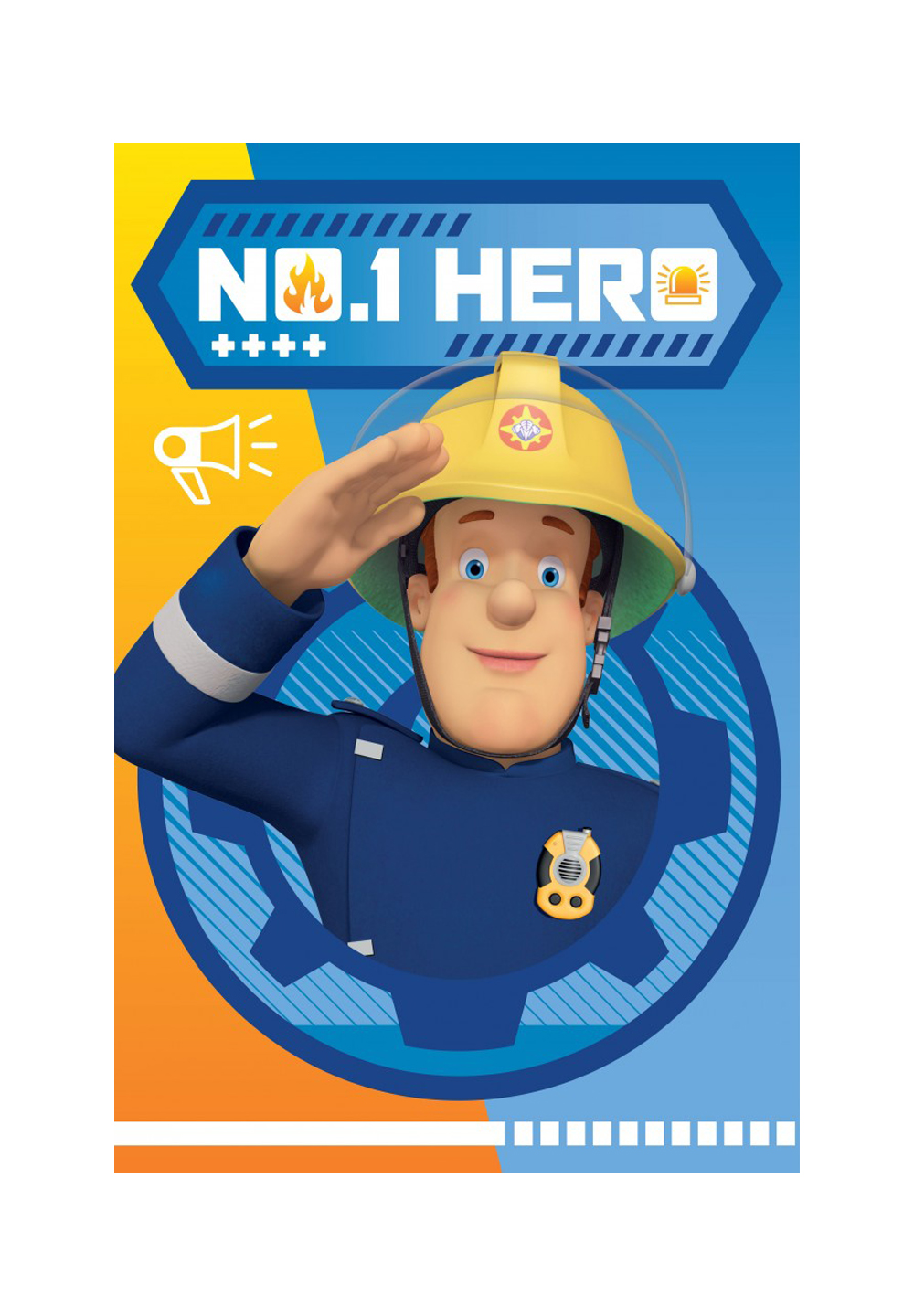 Feuerwehrmann Sam Kuscheldecke Fleece-Decke 100 x 150 cm