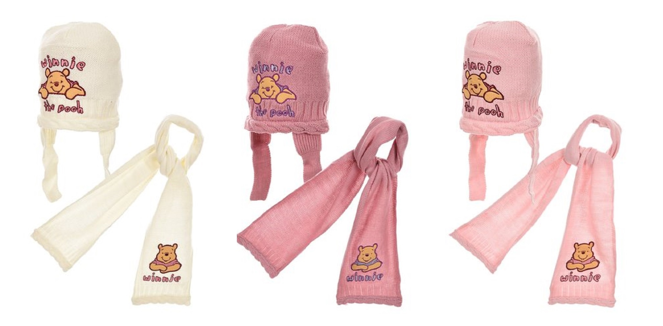 Disney Winnie Pooh Baby Winter-Set Winter-Mütze + Schal