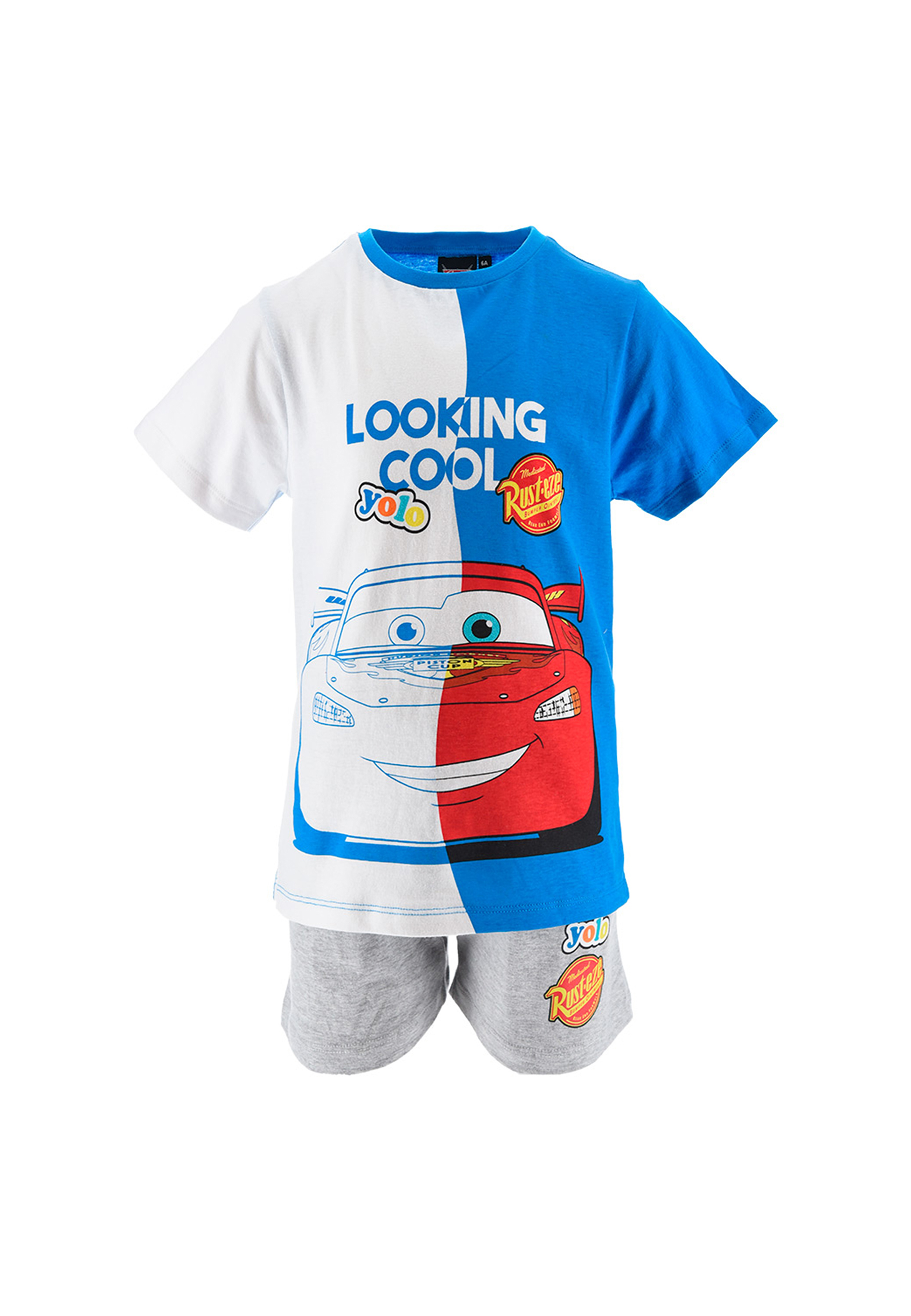 Cars Lightning McQueen Kinder Sommer-Set Jungen T-Shirt und Shorts kurze Hose Set 